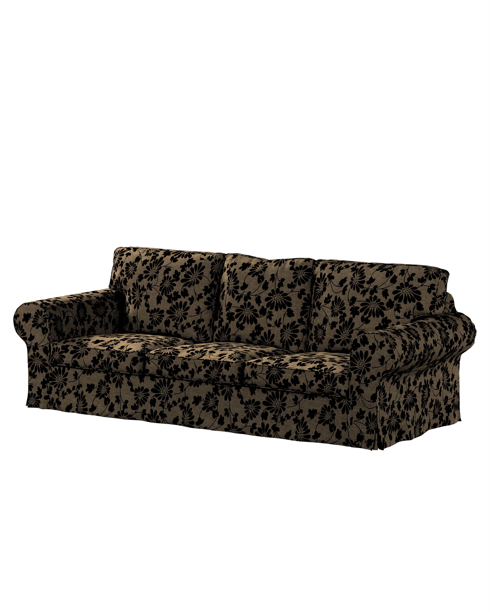 Ektorp hoes 3-zits slaapbank nieuw model (2013) kleur product beige stof met structuur, met patroon