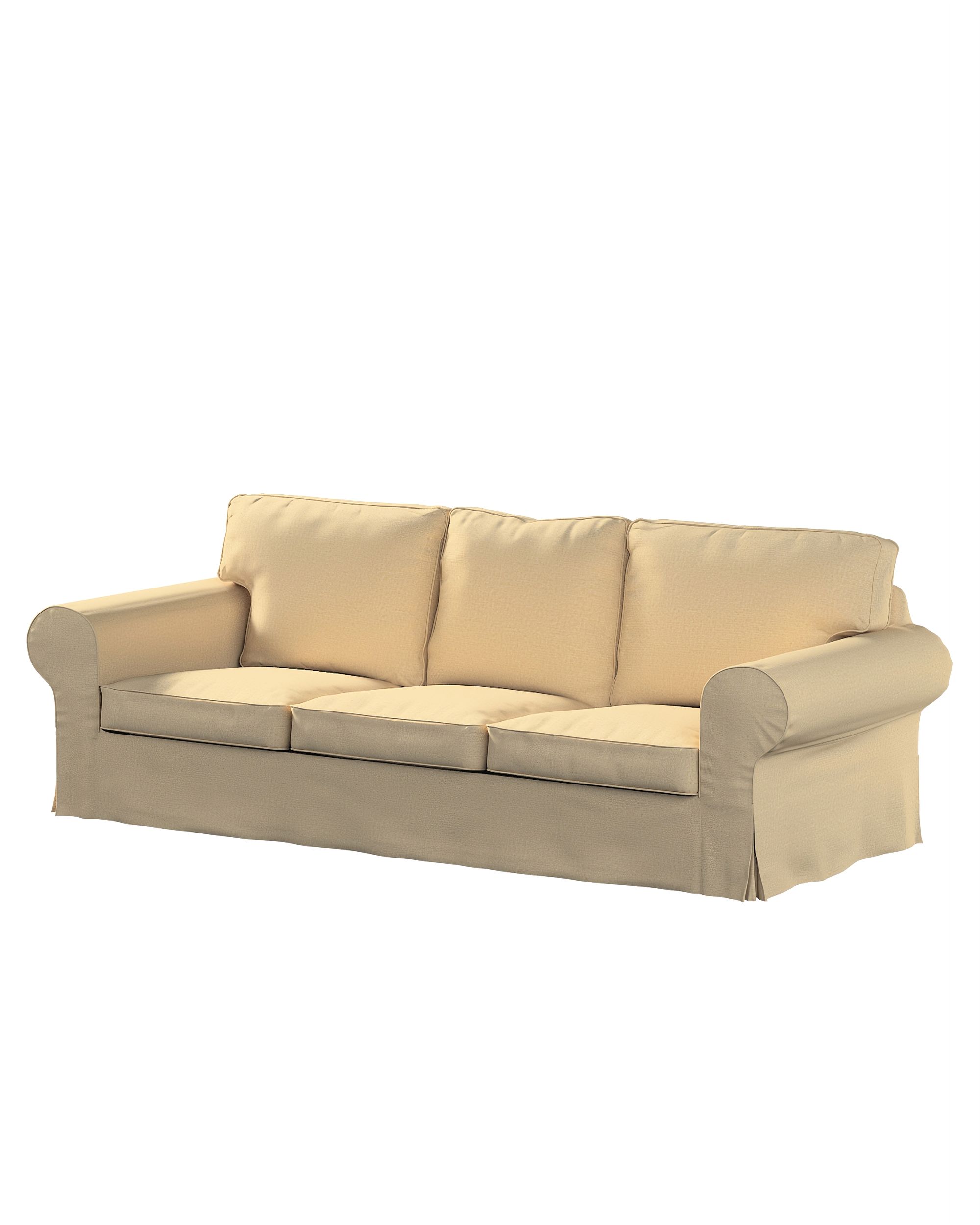 Ektorp hoes 3-zits slaapbank nieuw model (2013) kleur product beige stof glanzend, met structuur