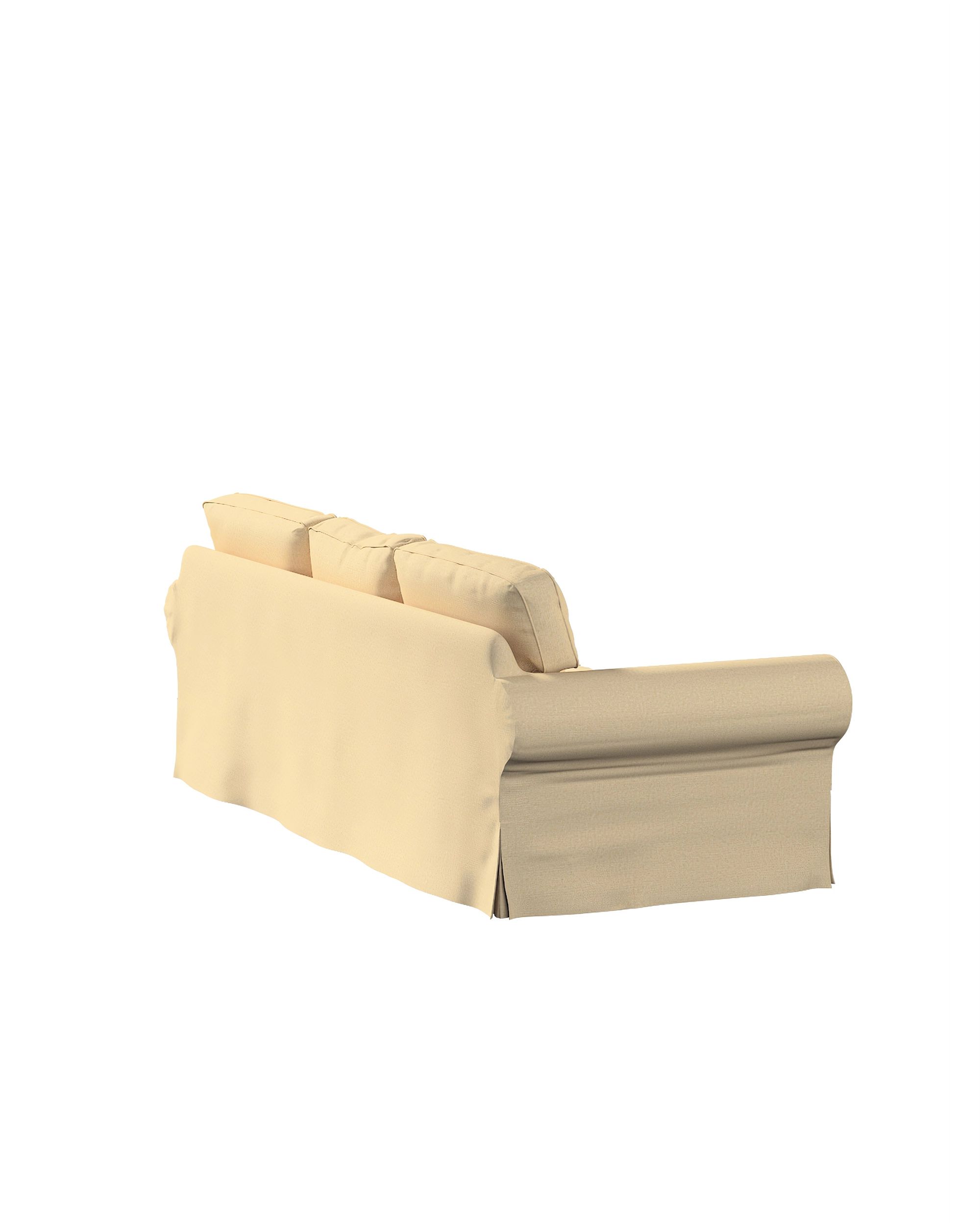 Ektorp hoes 3-zits slaapbank nieuw model (2013) kleur product beige stof glanzend, met structuur (hover)