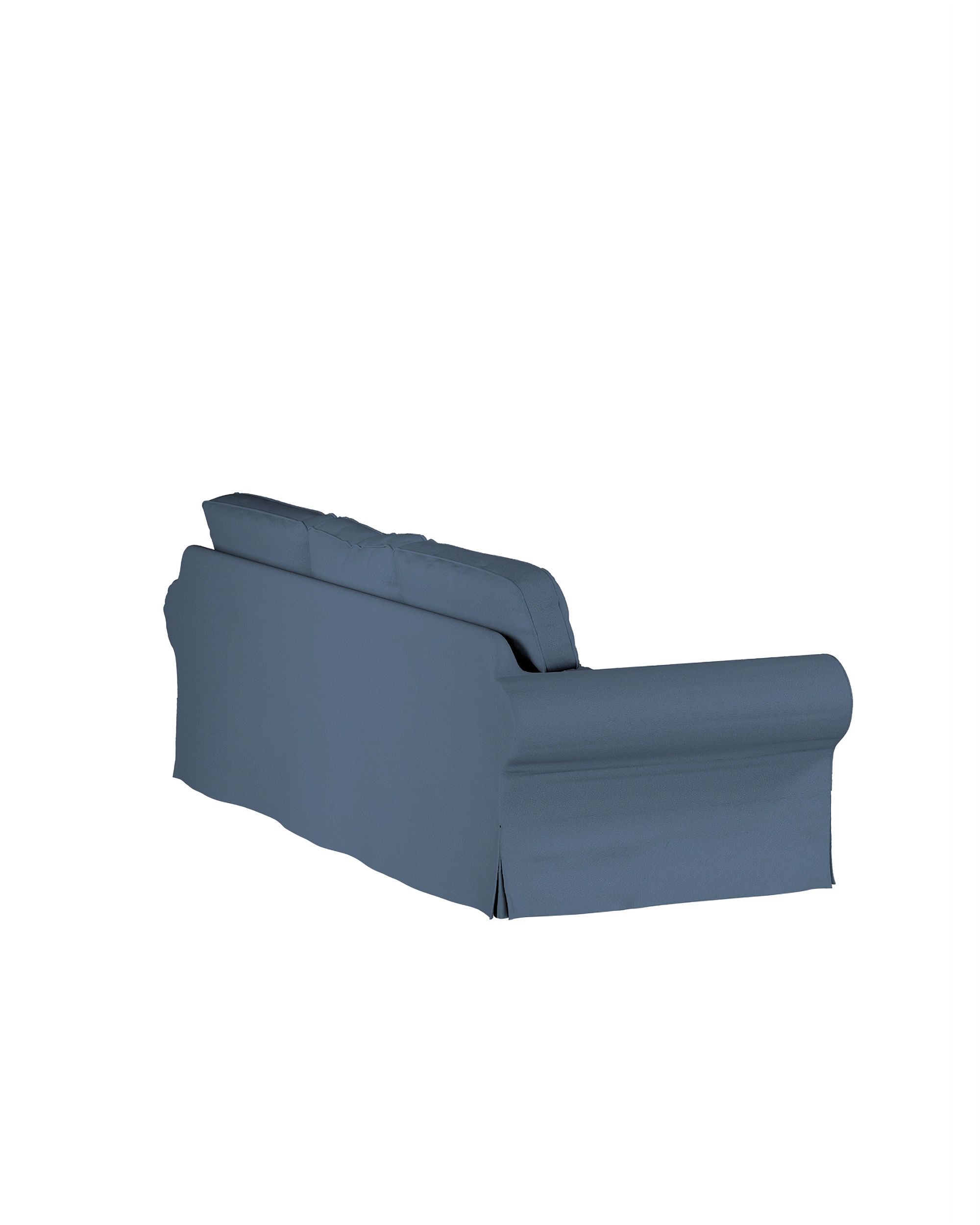Ektorp hoes 3-zits slaapbank nieuw model (2013) kleur product blauw stof met structuur (hover)