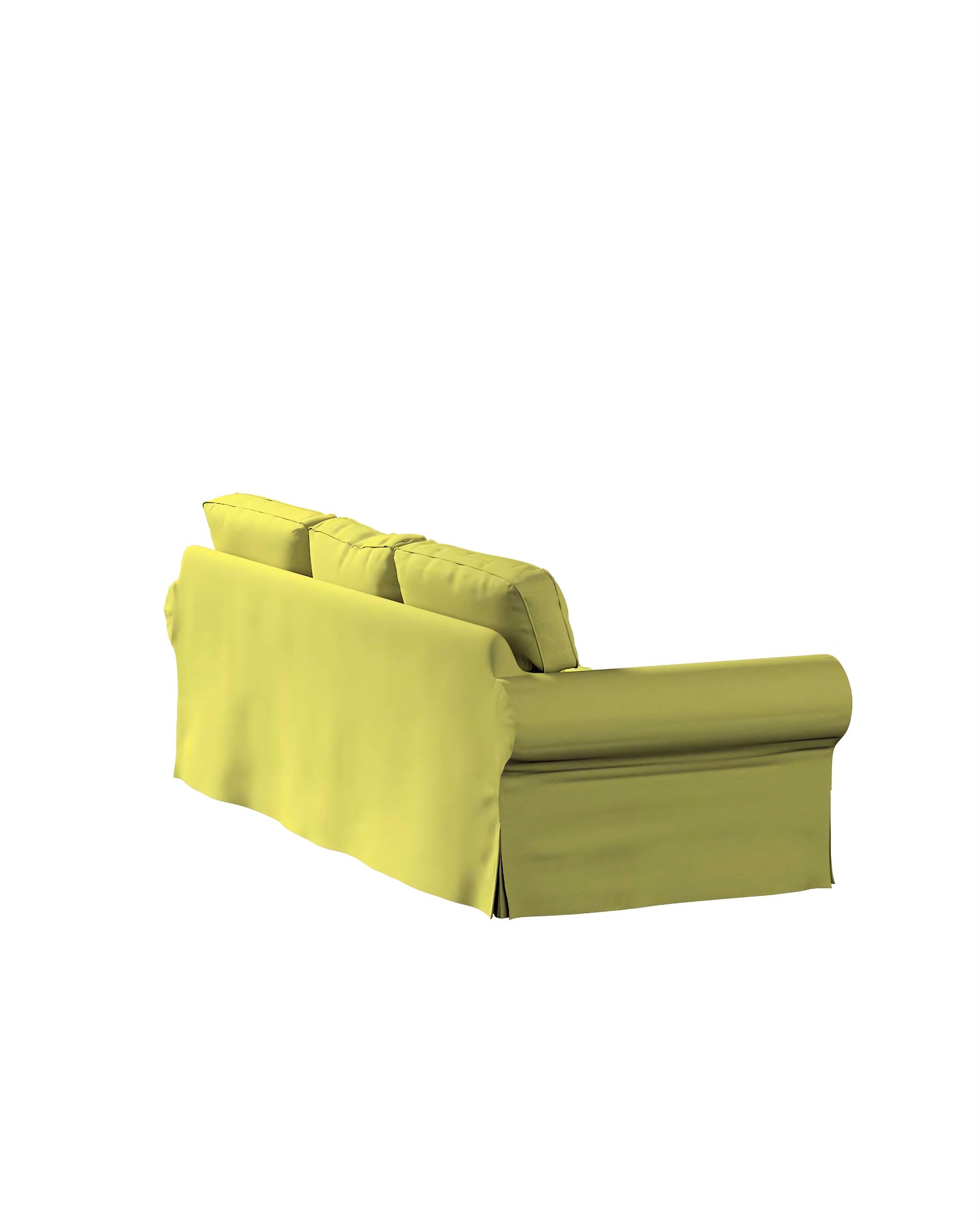 Ektorp hoes 3-zits slaapbank nieuw model (2013) kleur product groen stof glanzend, fluweel (hover)