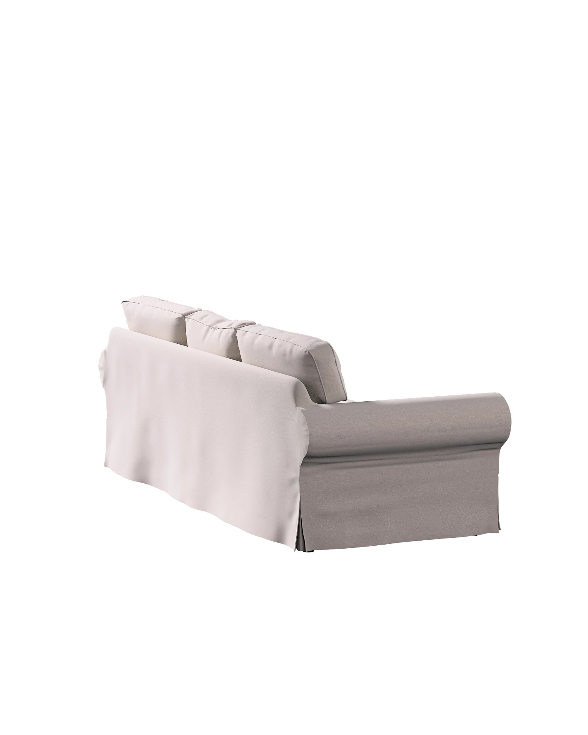 Ektorp hoes 3-zits slaapbank nieuw model (2013) kleur product beige stof fluweel (hover)