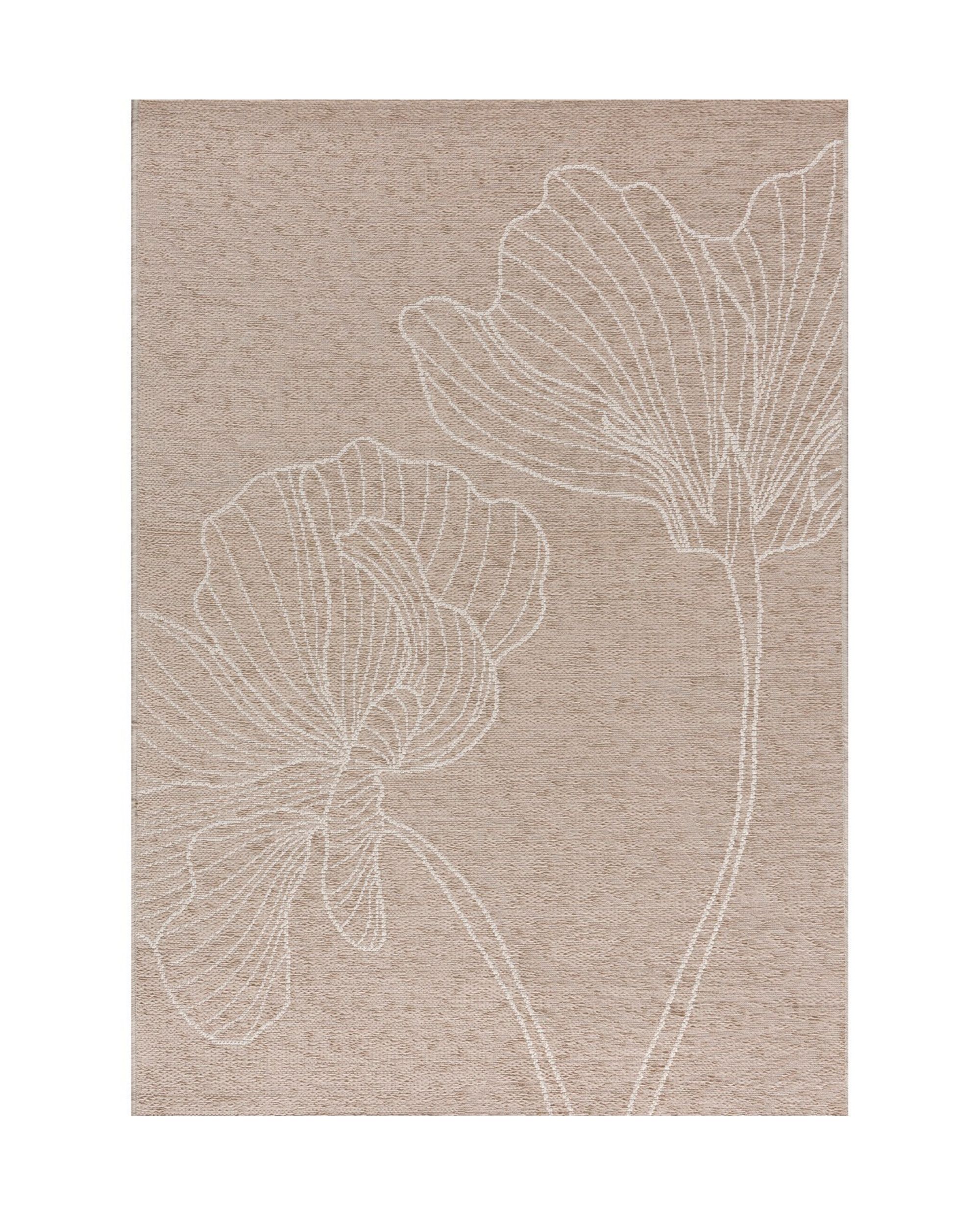 Vloerkleed Velvet wol / zand 120x170 cm