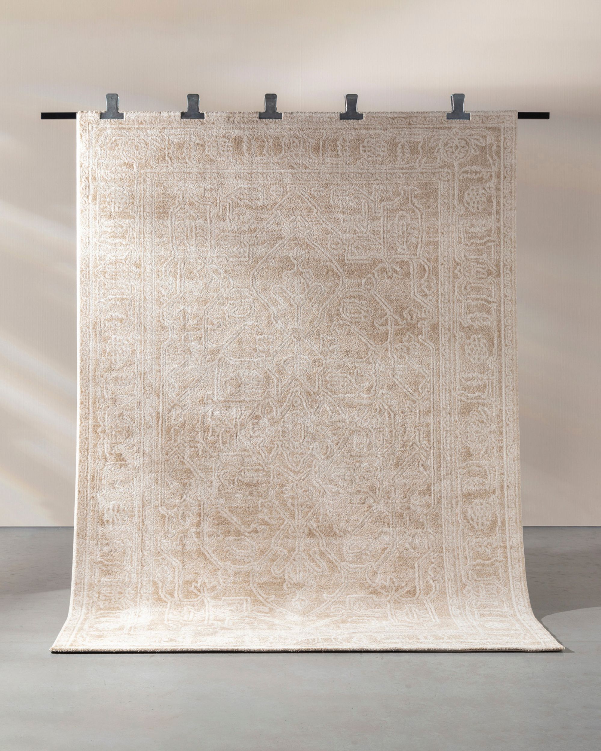 Vloerkleed Caldera crème/kameel 200x290 cm