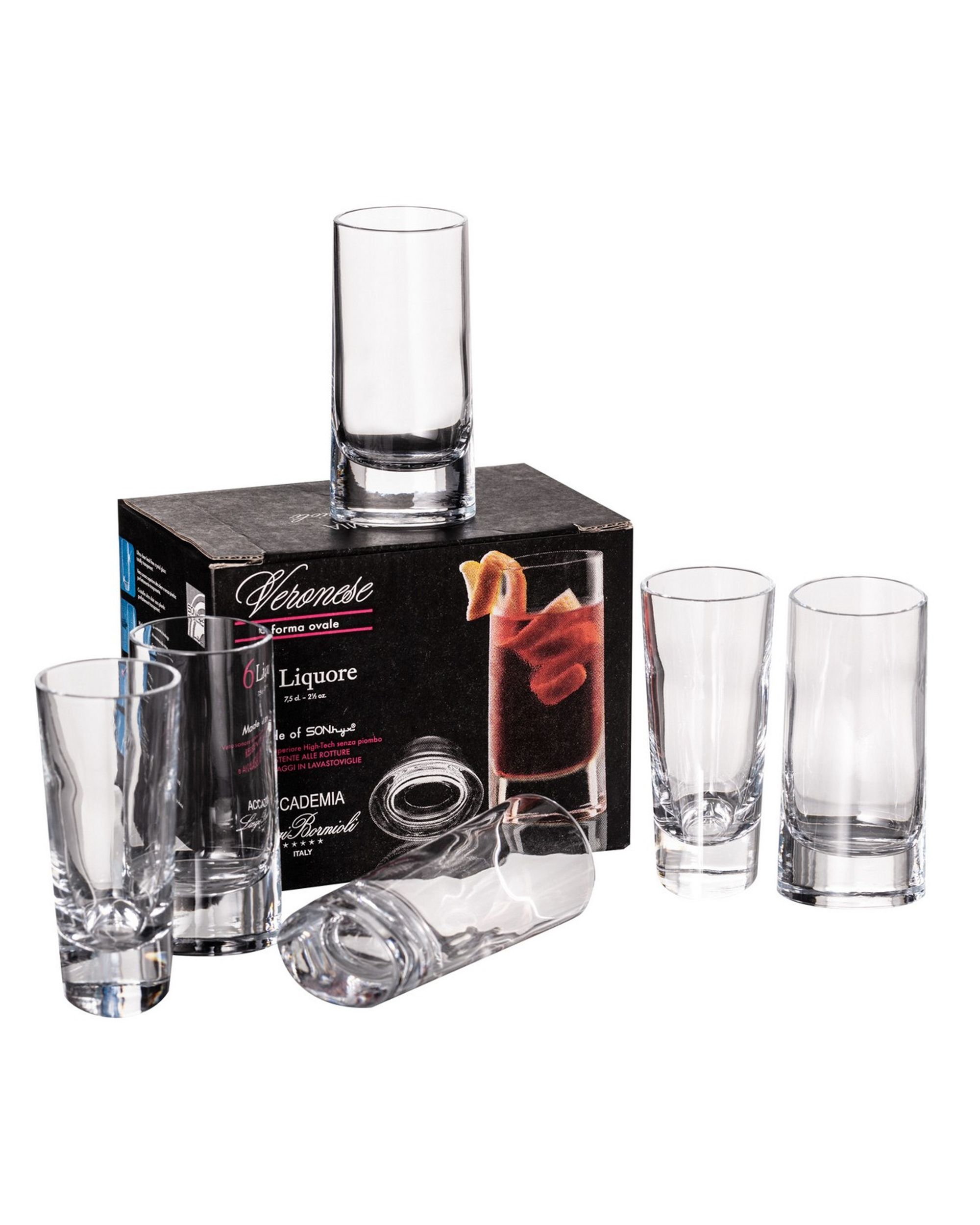 Set van 6 Likeurglazen Arieen, 75 ml (hover)