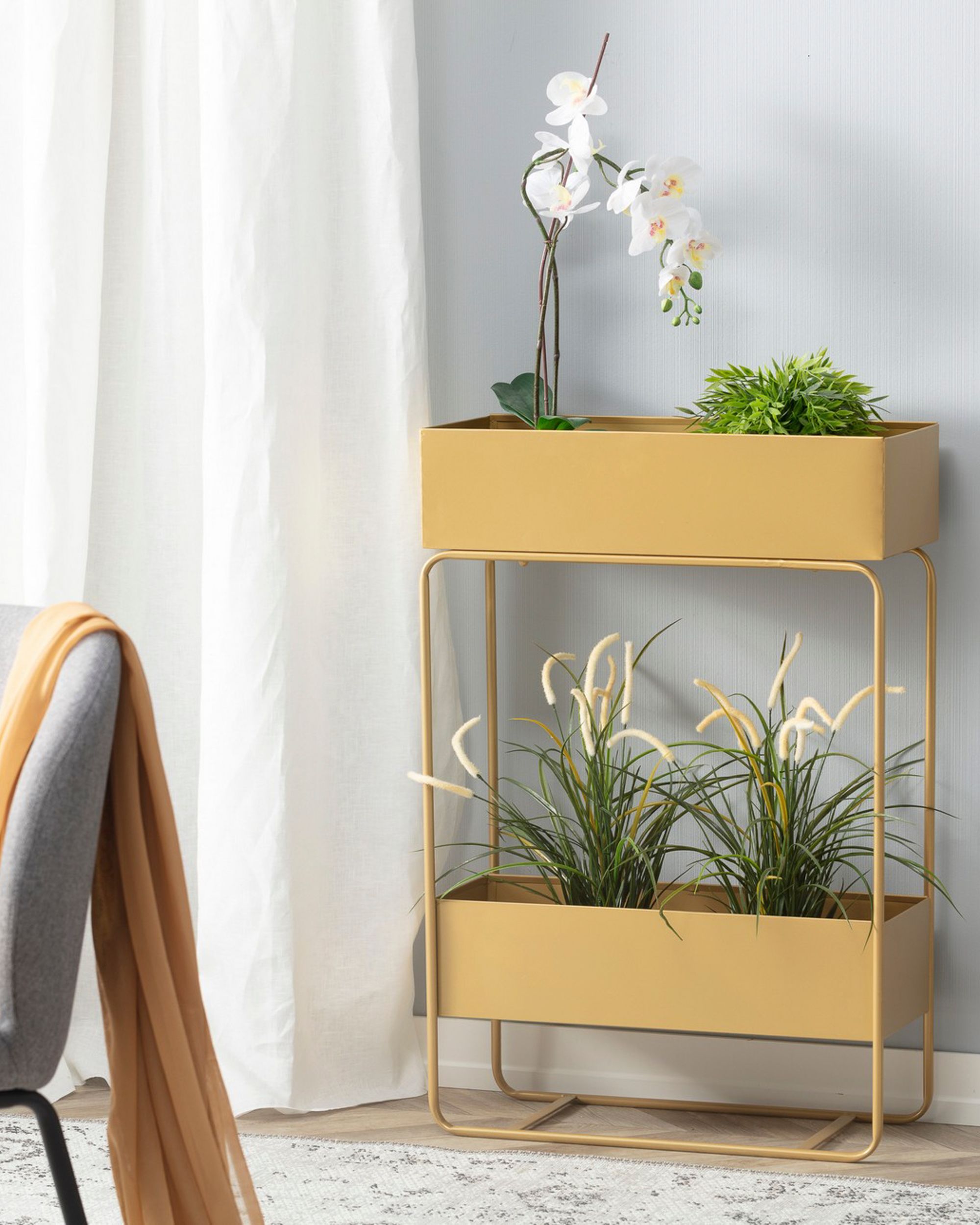 Plantenstandaard Wiggo gold 61x25x91cm (hover)