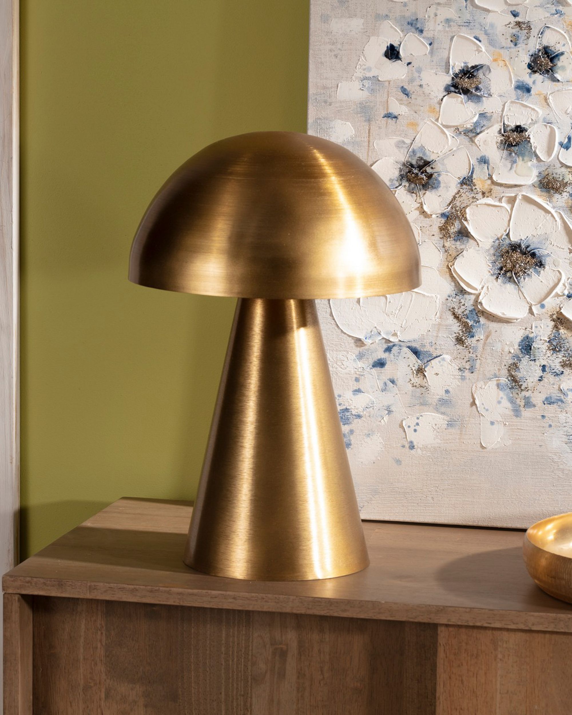 Tafellamp Paddenstoel Goud 48 cm (hover)