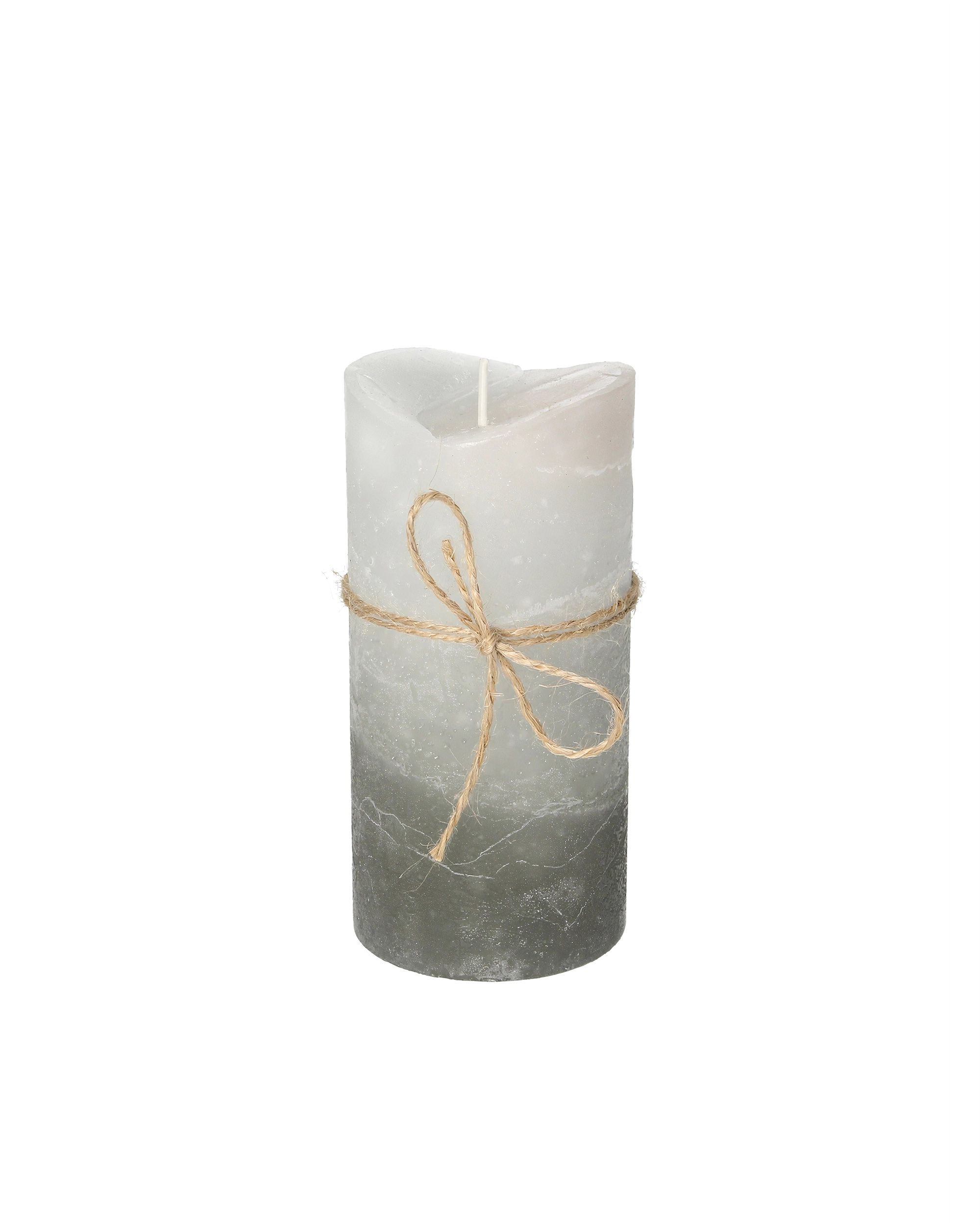 Kaars Dorotea 15 cm Donkergrijs Kristal