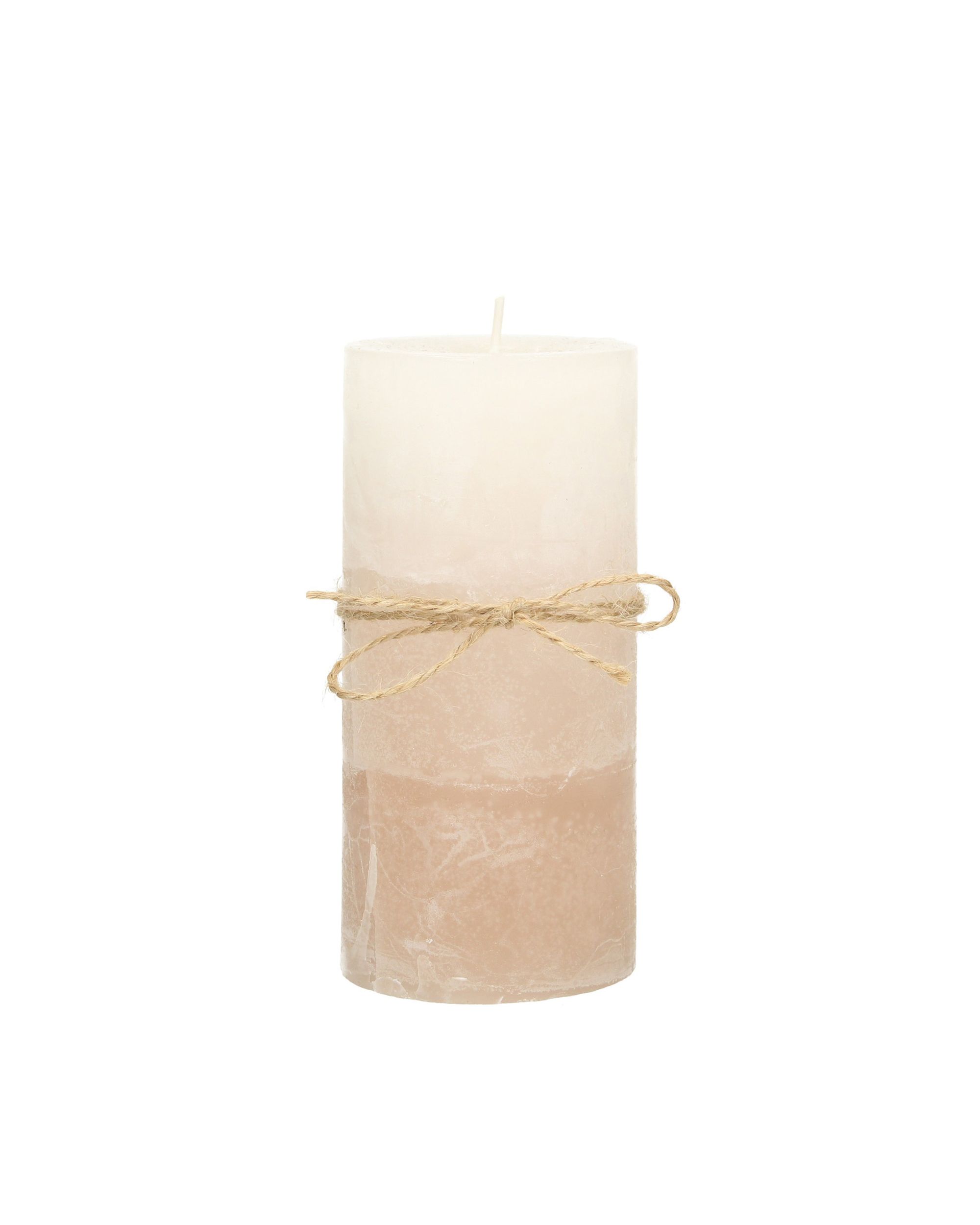 Cilinderkaars Silvia Beige 14 cm (hover)
