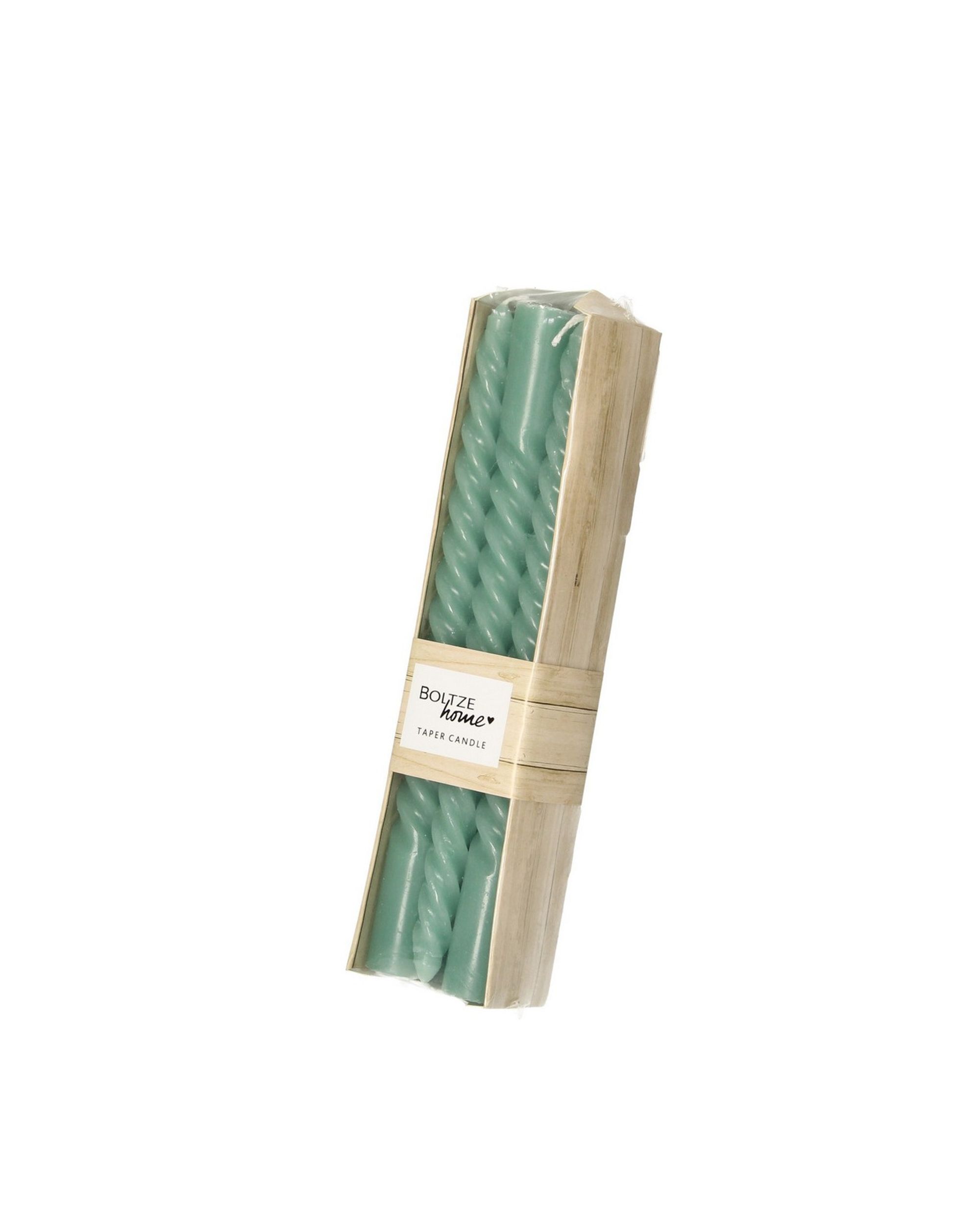 Set van 6 spiraalkaarsen Pazzo Turquoise (hover)