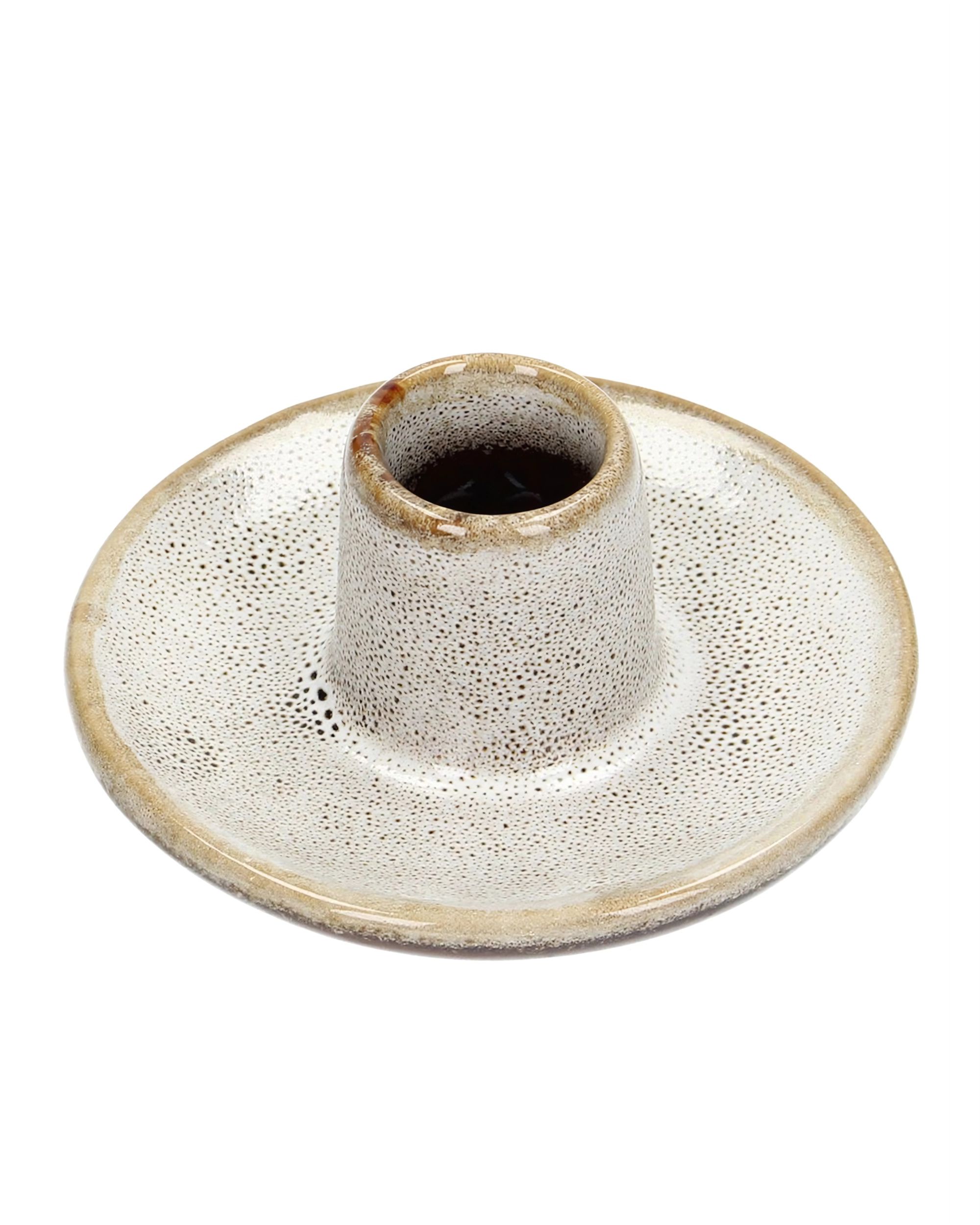 Kandelaar Single 9x6 cm Beige