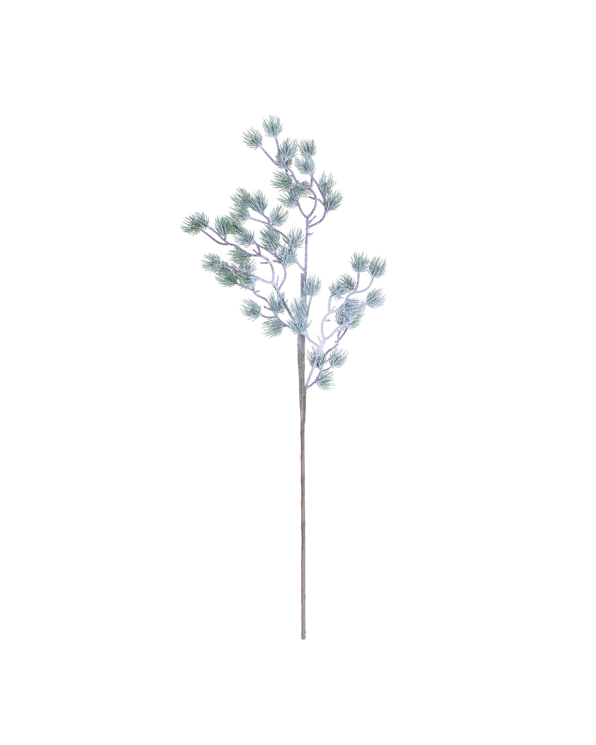 Decoratieve Besneeuwde Tak 20x2x62 cm Lichtgroen