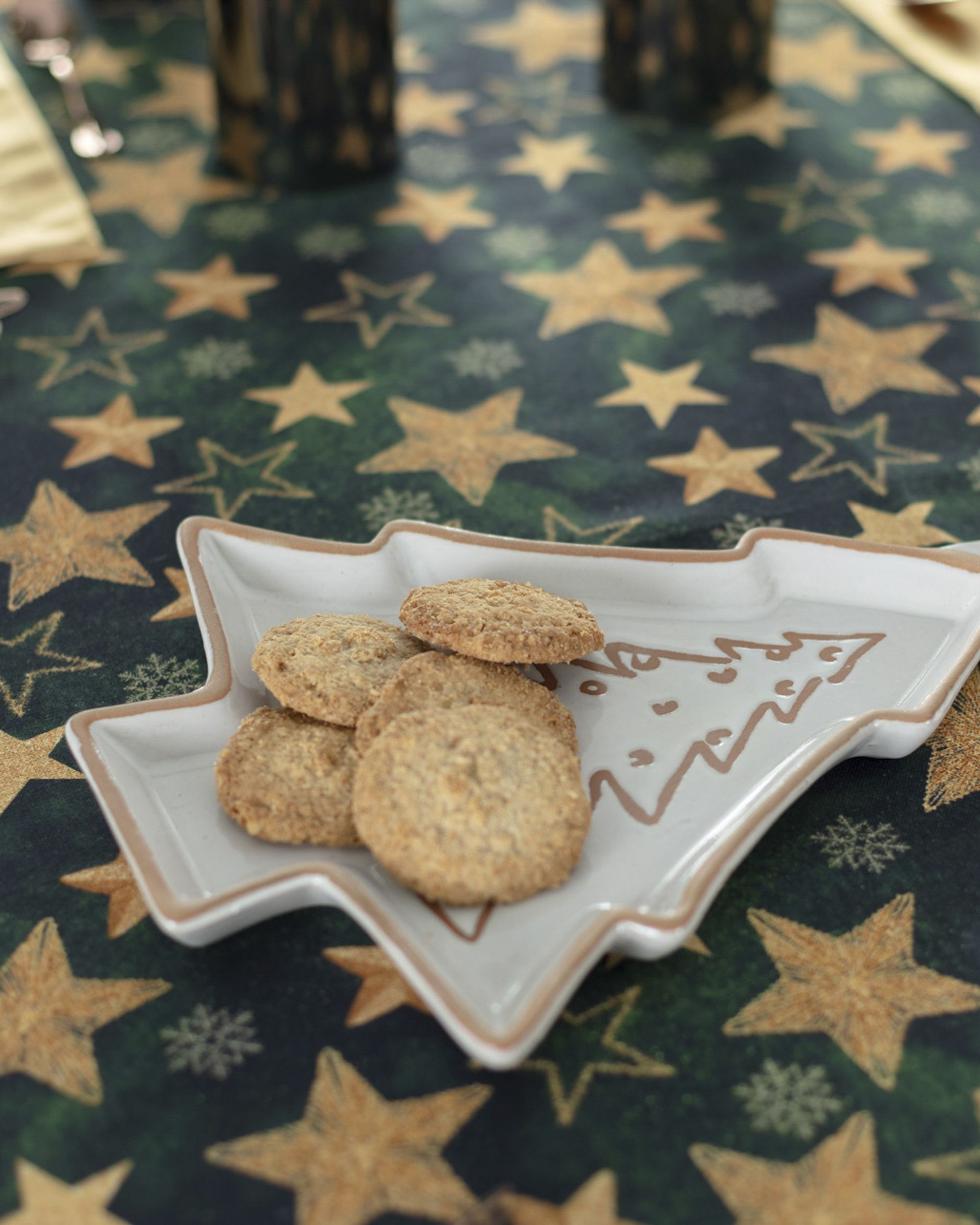 Schaal Beige Christmas Tree klassiek (hover)