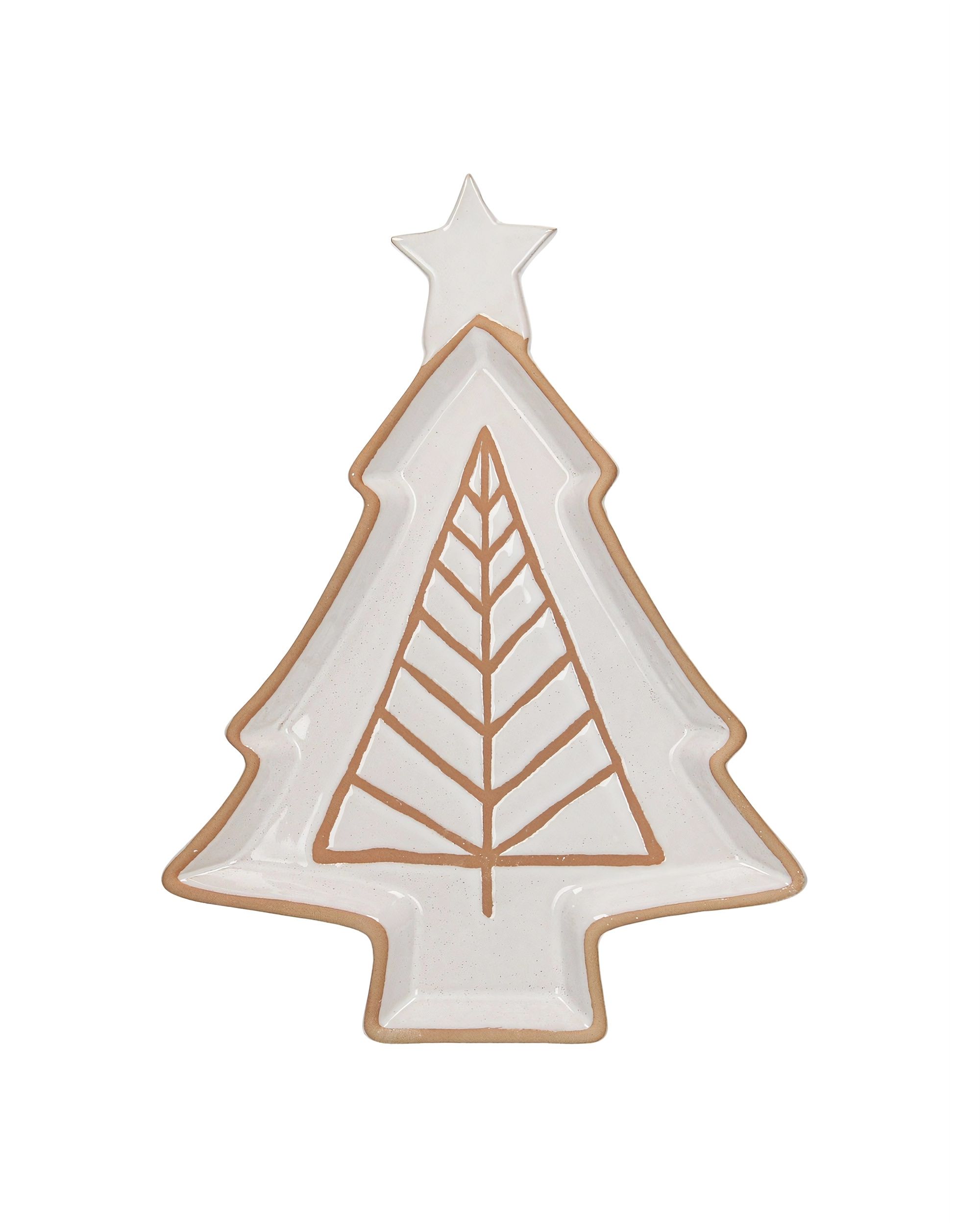 Schaal Beige Christmas Tree