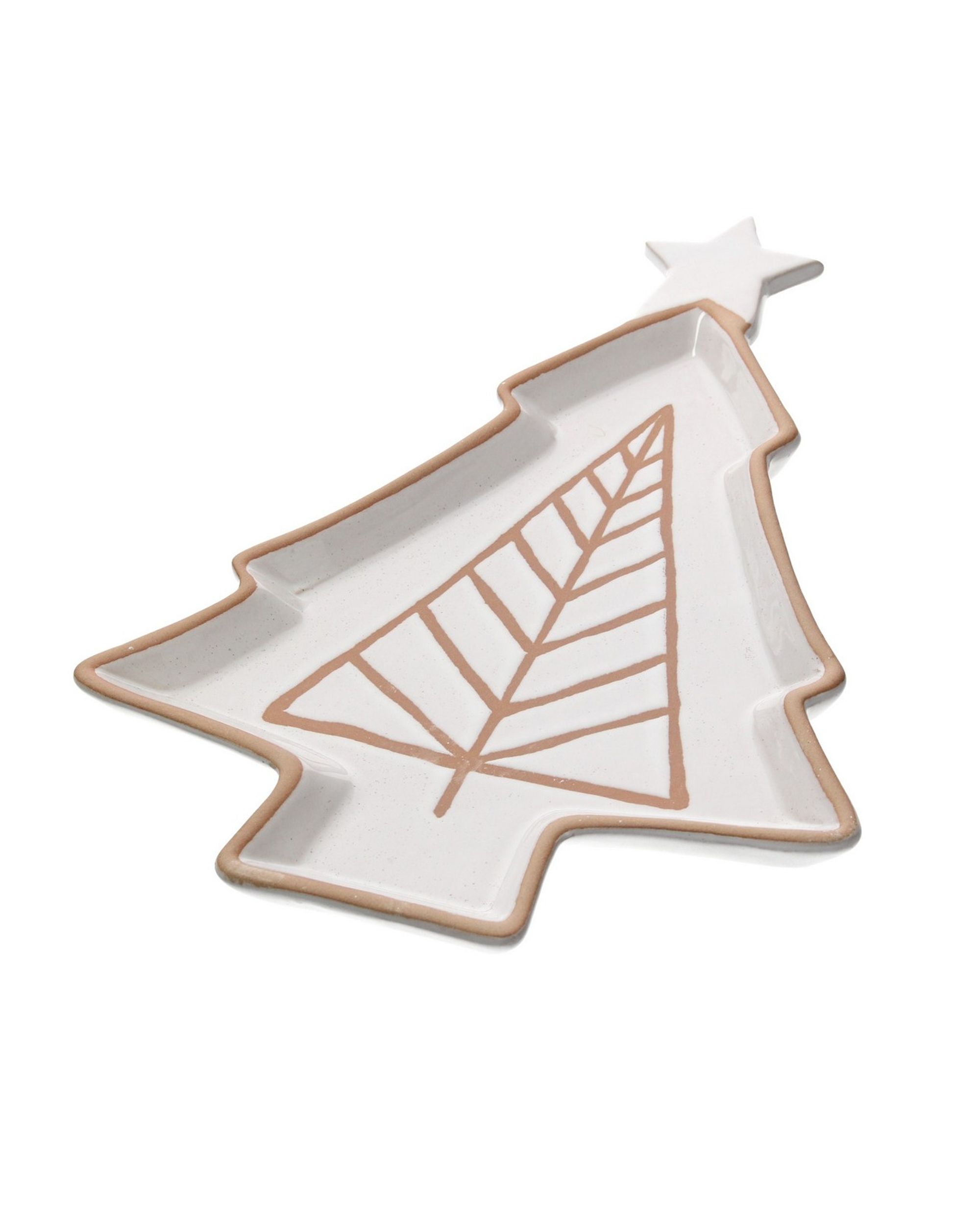 Schaal Beige Christmas Tree (hover)