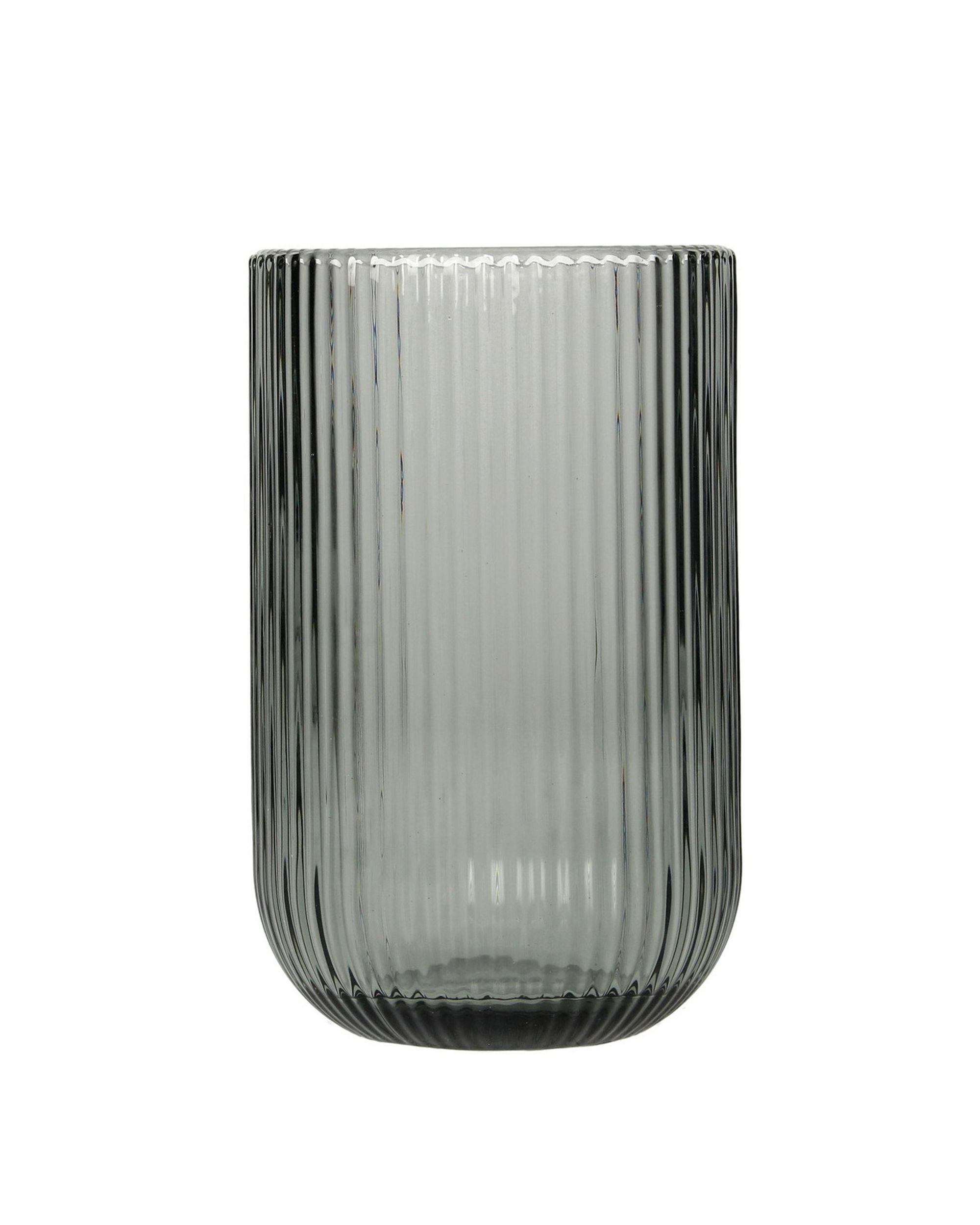 Drinkglas Ribbet Grijs 400 ml (hover)
