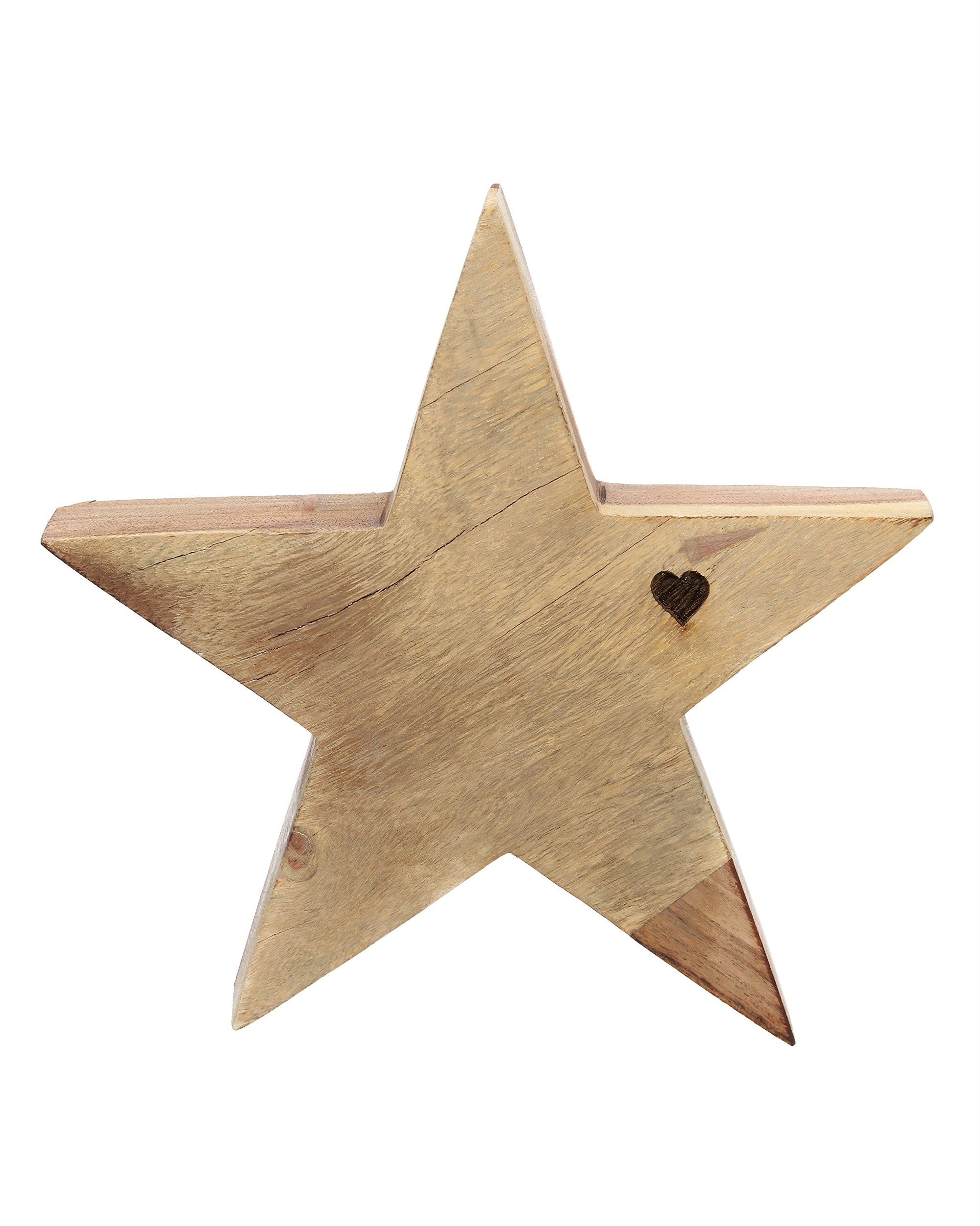 Decoratie Wooden Star II 20x4x20 cm (hover)