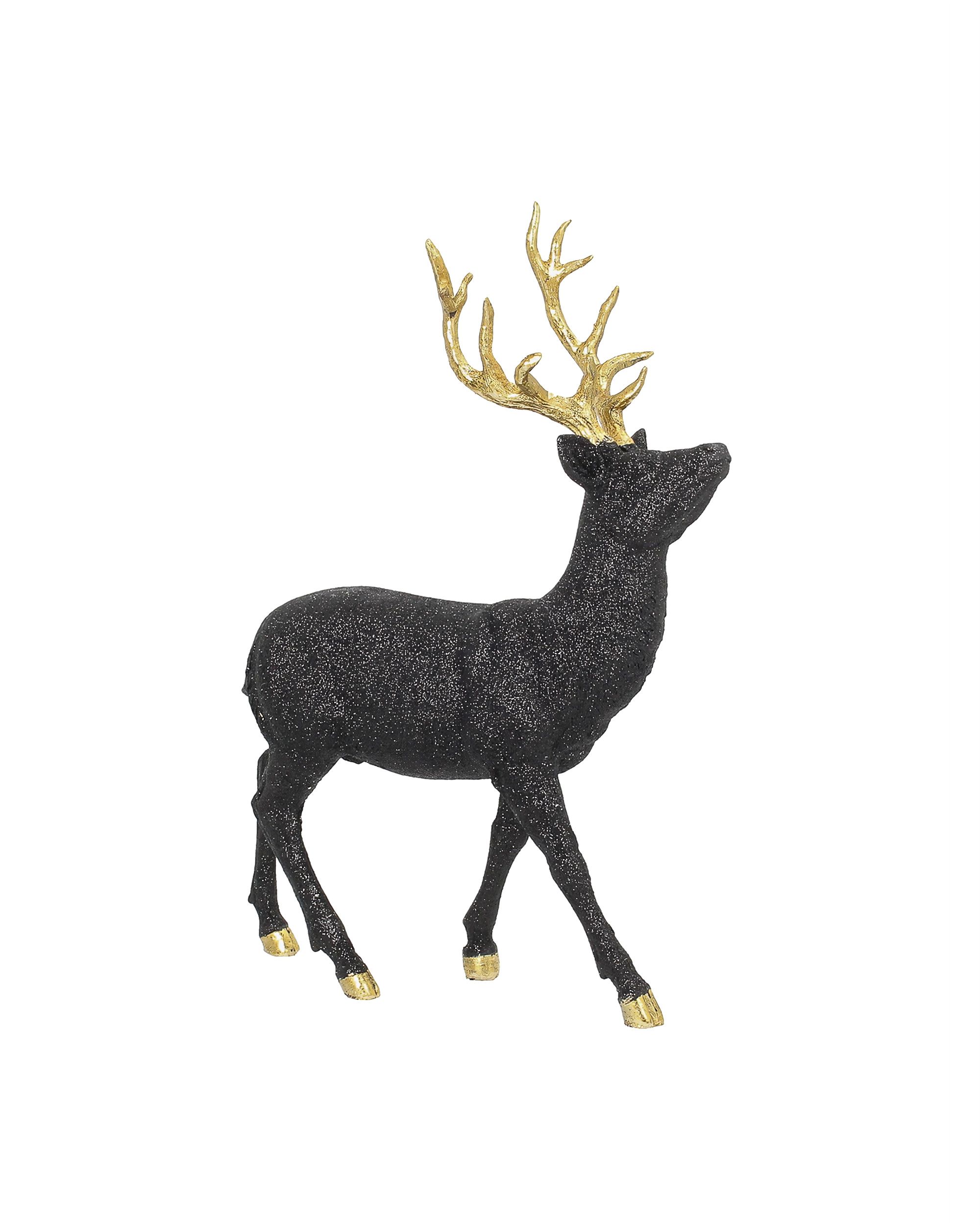 Decoratie Rendier 32x12x40 cm Zwart