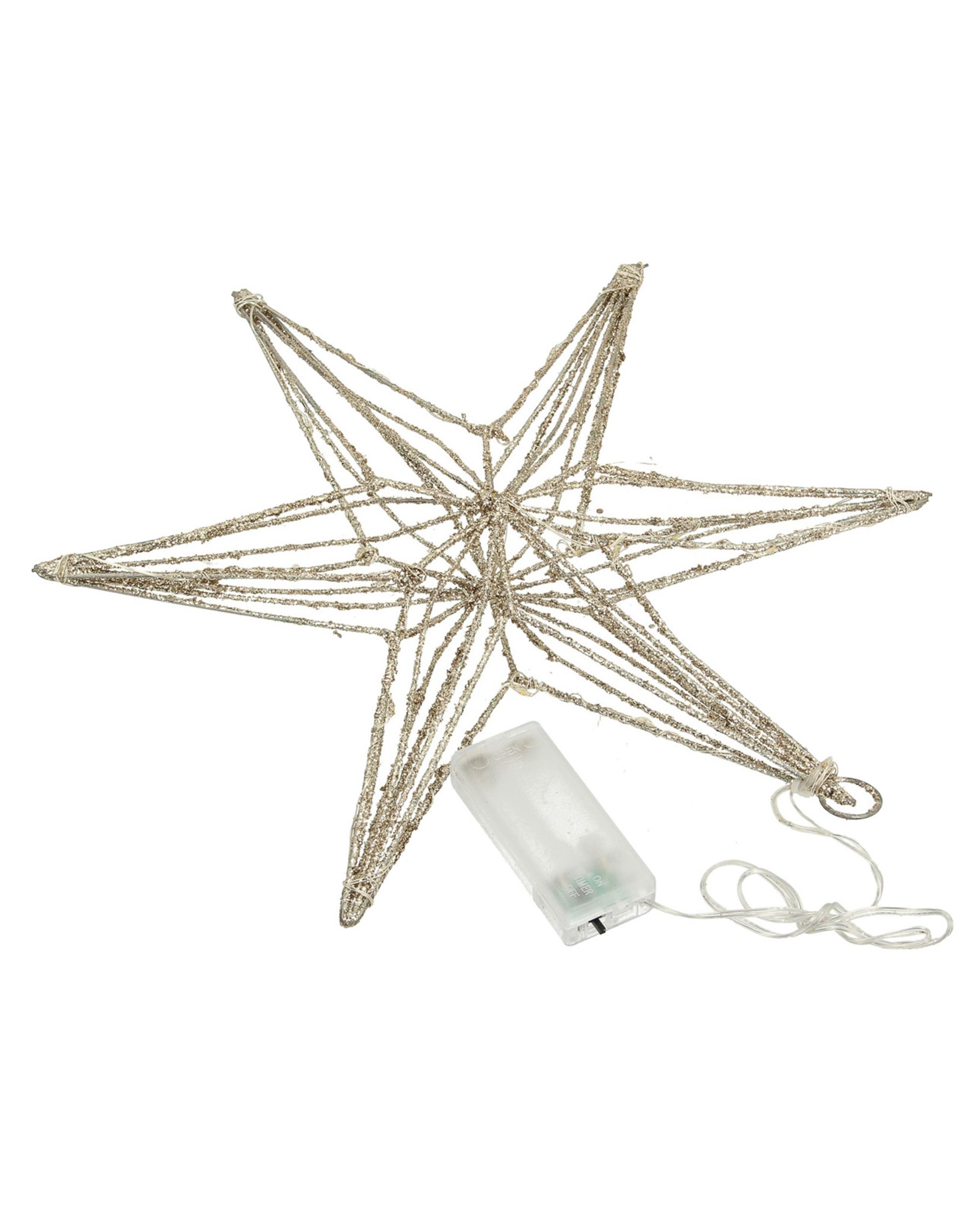 Kerstornament Glitter Ster 30cm (hover)