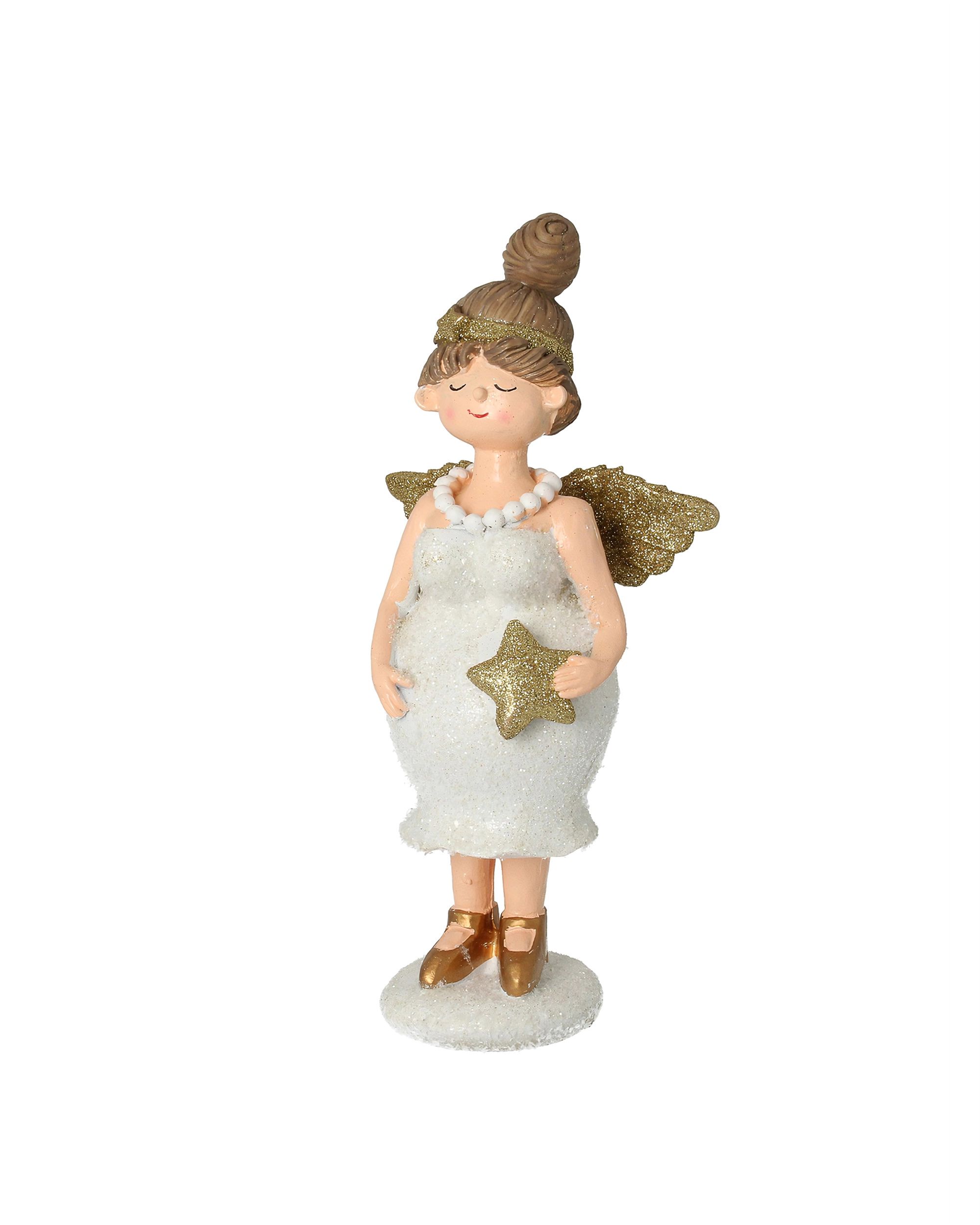 Decoratief Figuur Angel Star 30 cm Goudkleurig