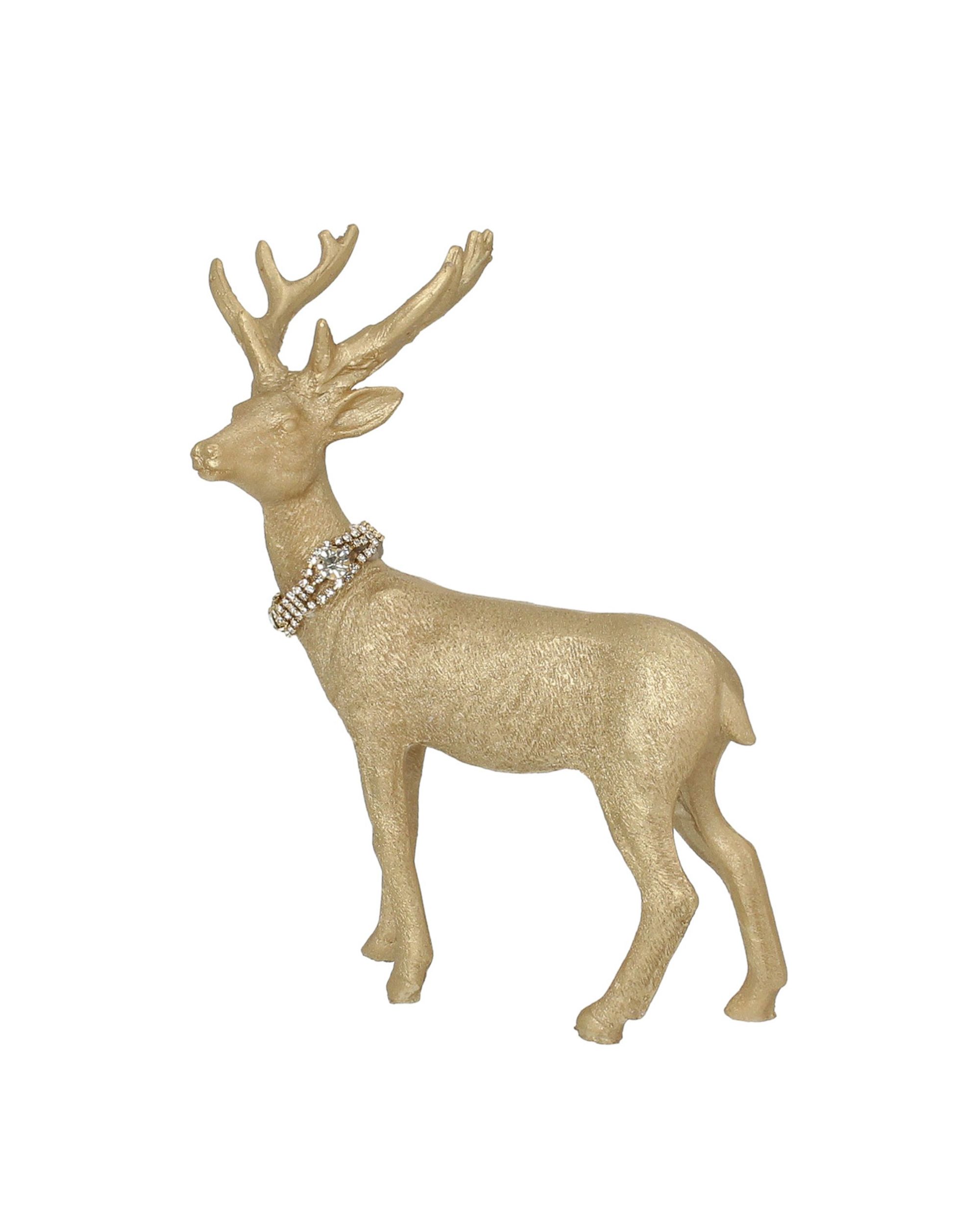 Figuur Deer Gold 18x8x23 cm (hover)
