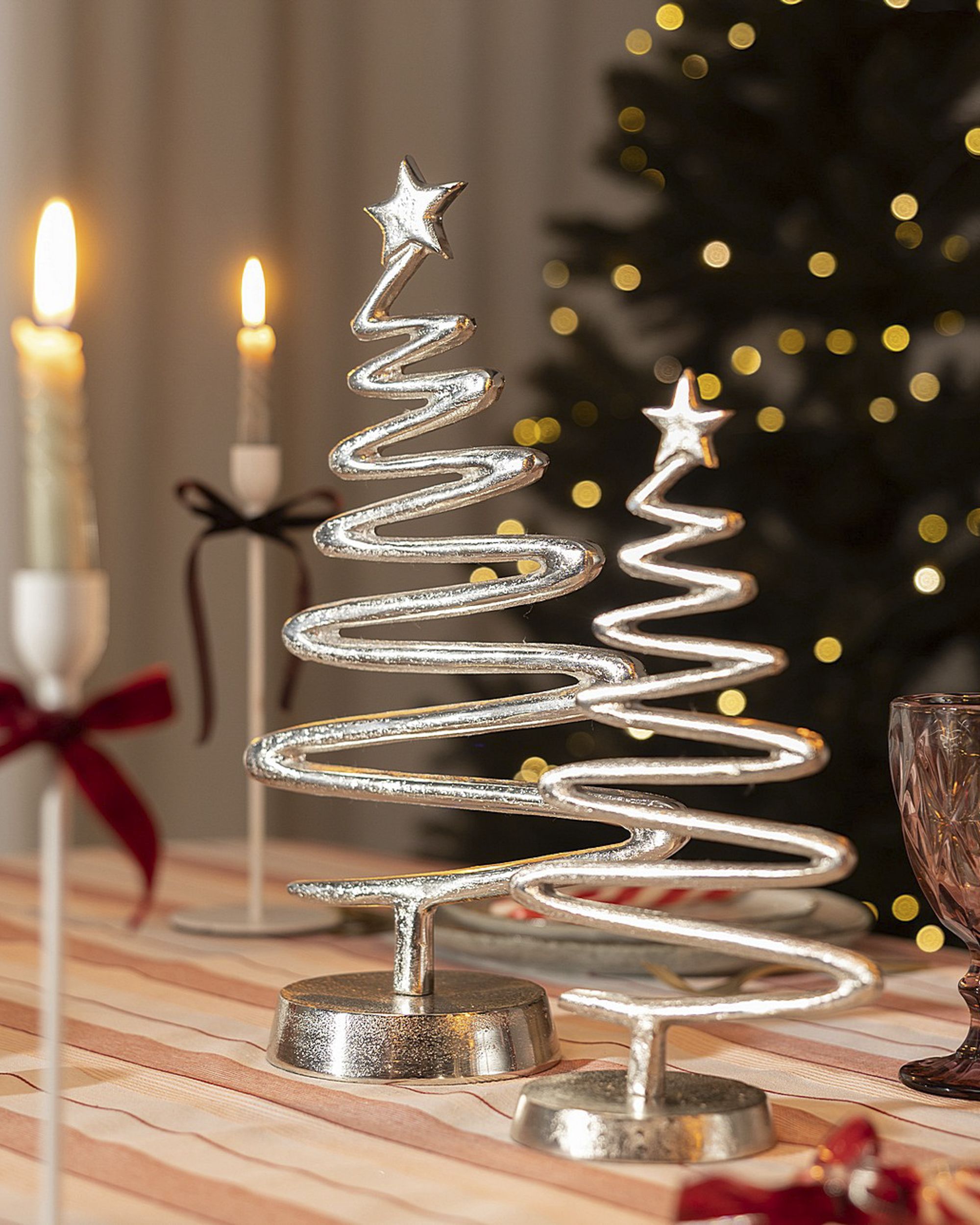 Decoratief object Silver Tree I 17x11x31 cm (hover)
