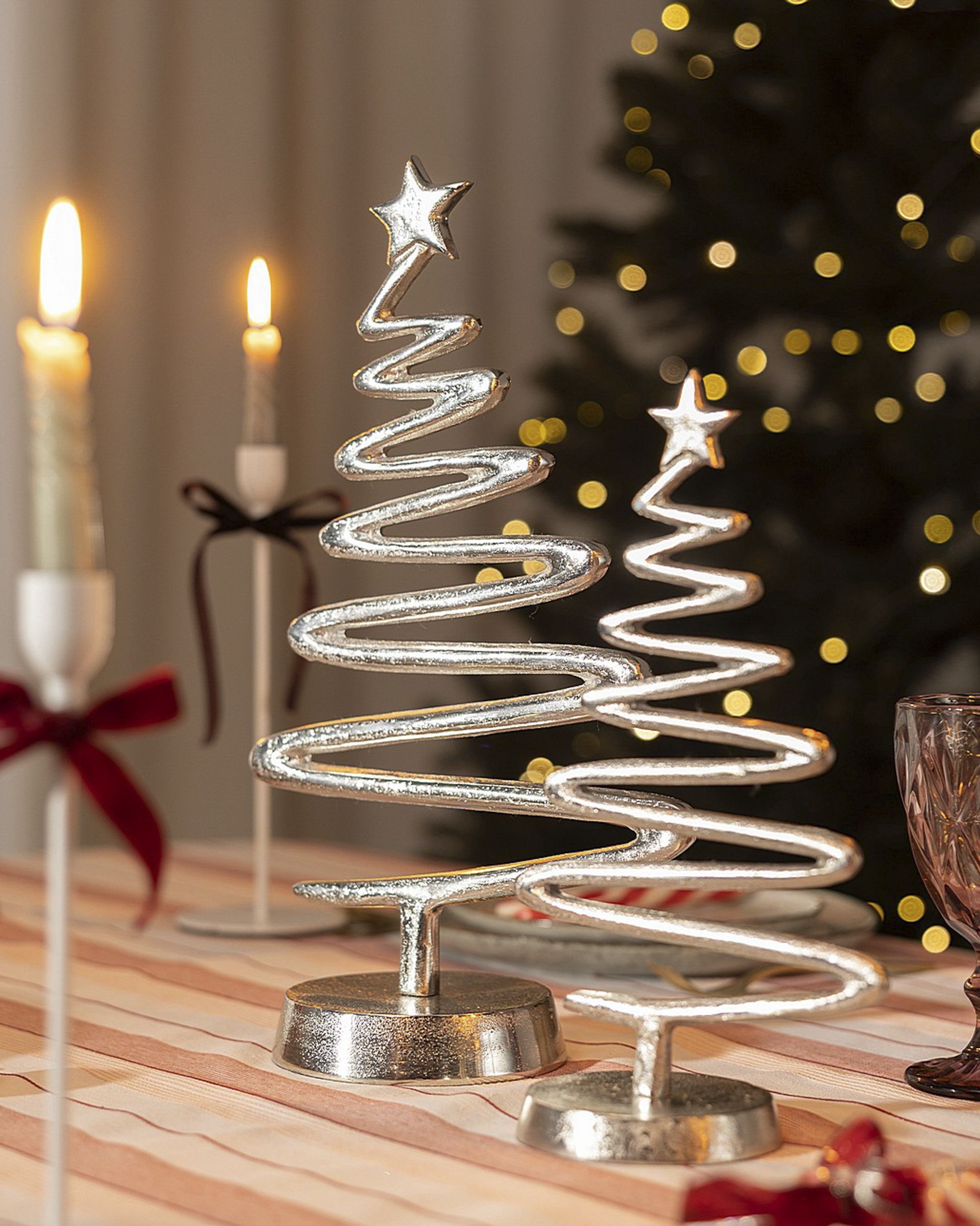 Decoratief object Silver Tree II 23x13x40 cm (hover)