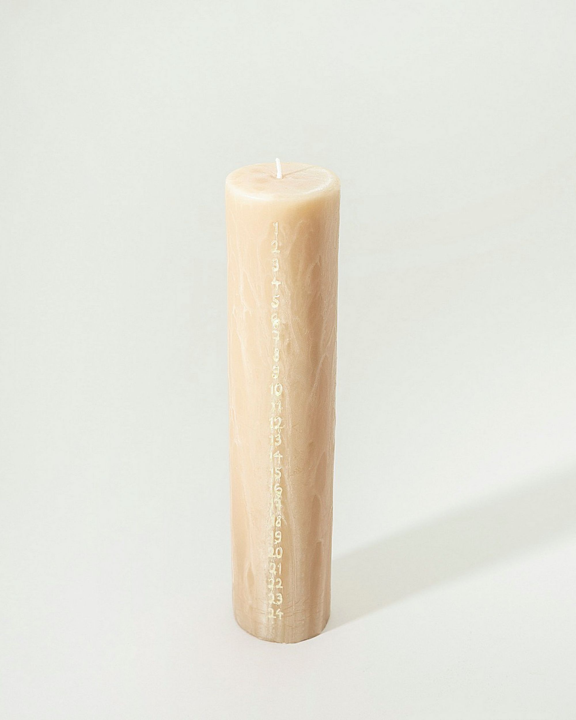 Adventskaars beige 25 cm