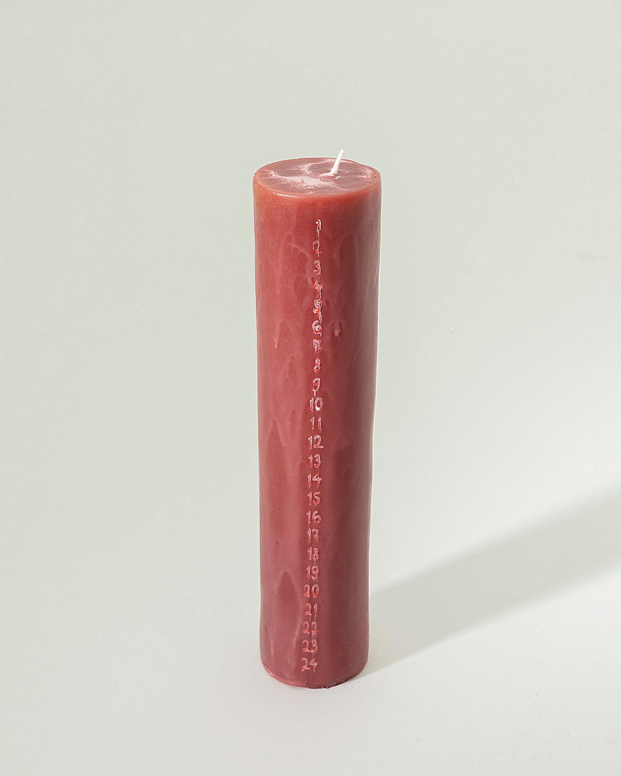 Adventskaars bordeaux 25 cm