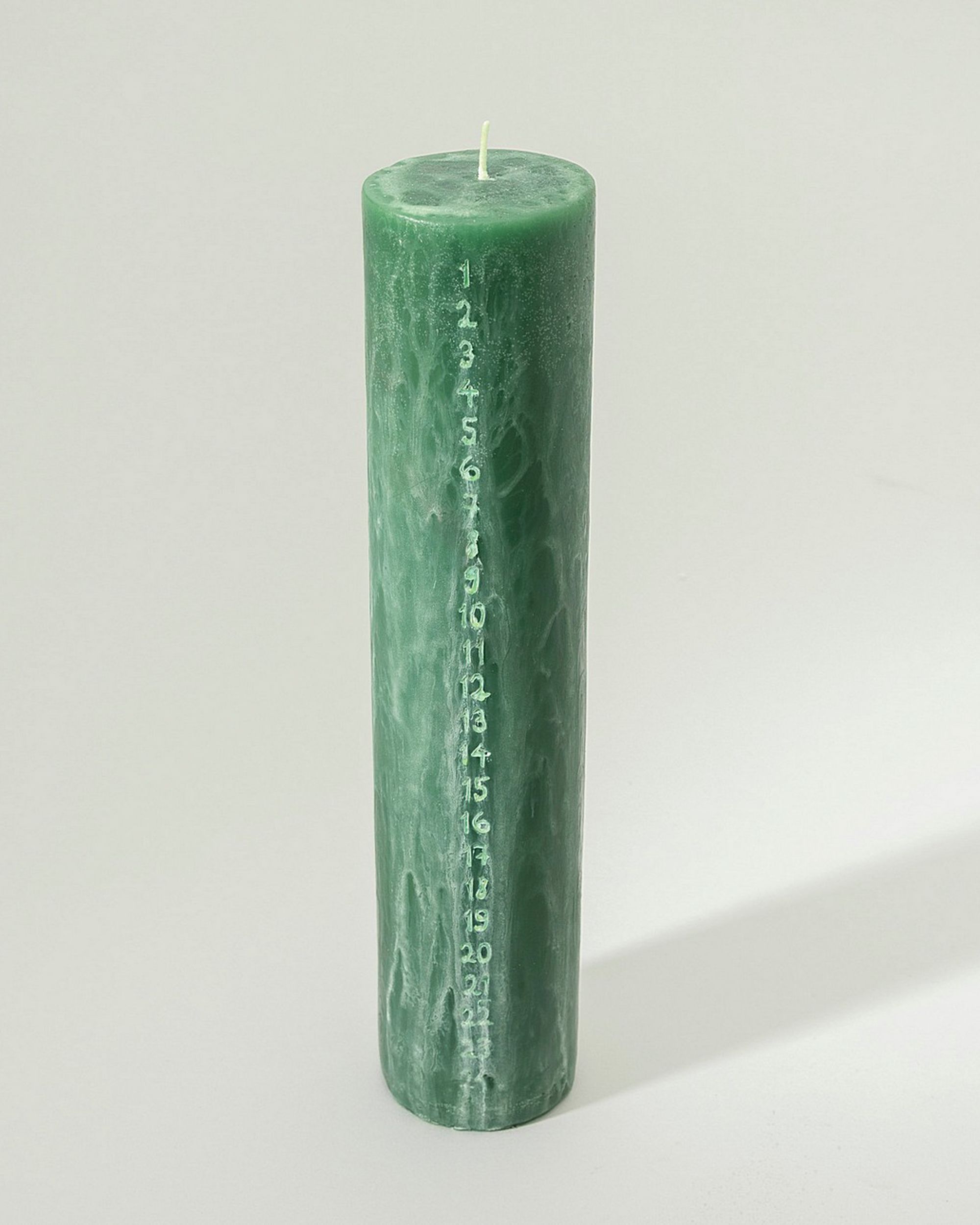 Adventskaars groen 25 cm