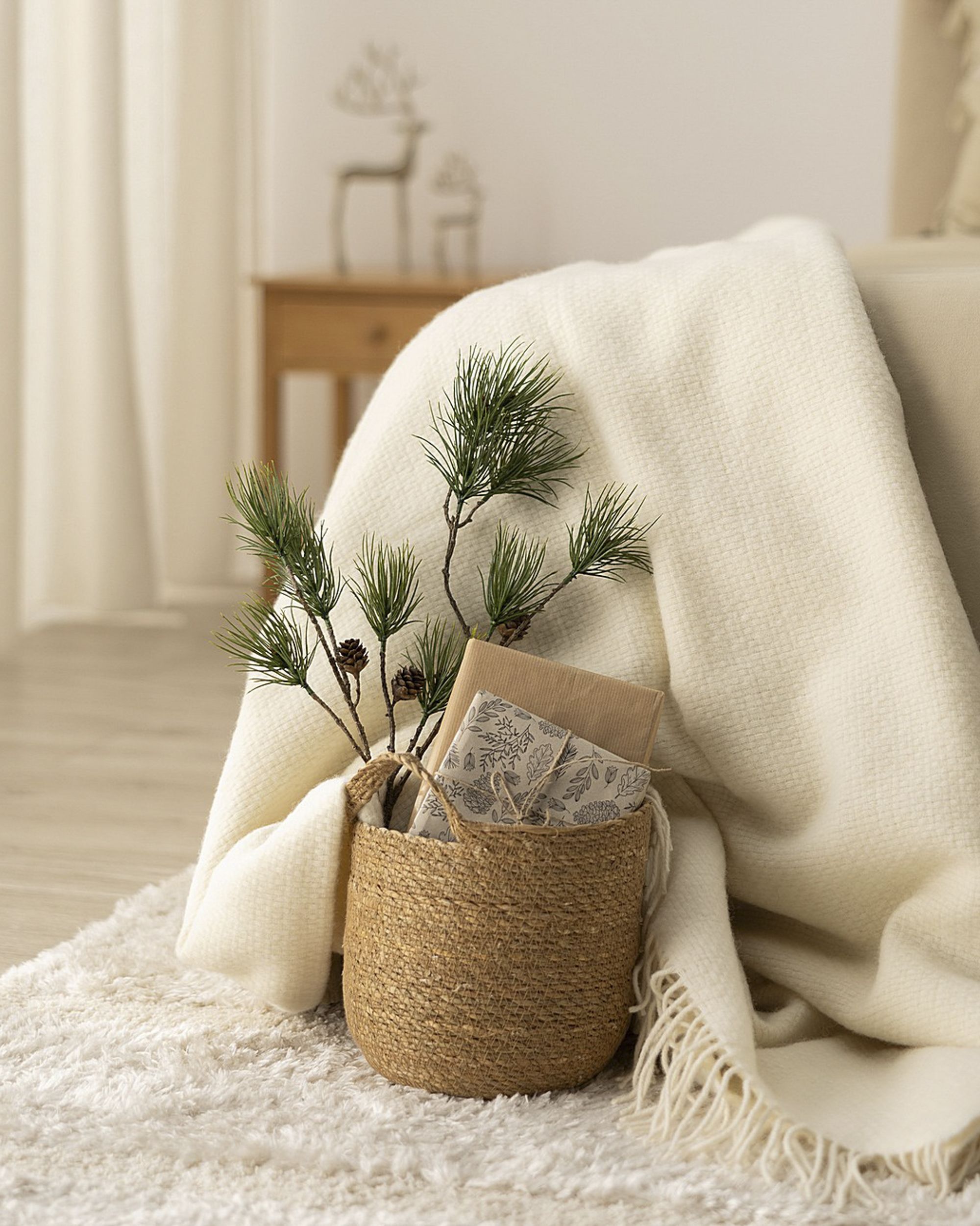 Decoratieve tak Pine Tree 90 cm (hover)