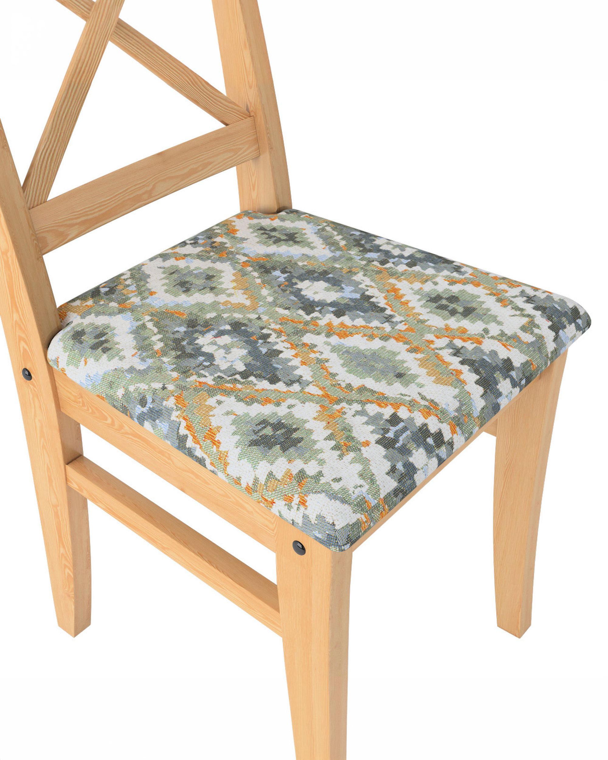 906-145-38 kleur product blauw stof met structuur, met patroon (hover)