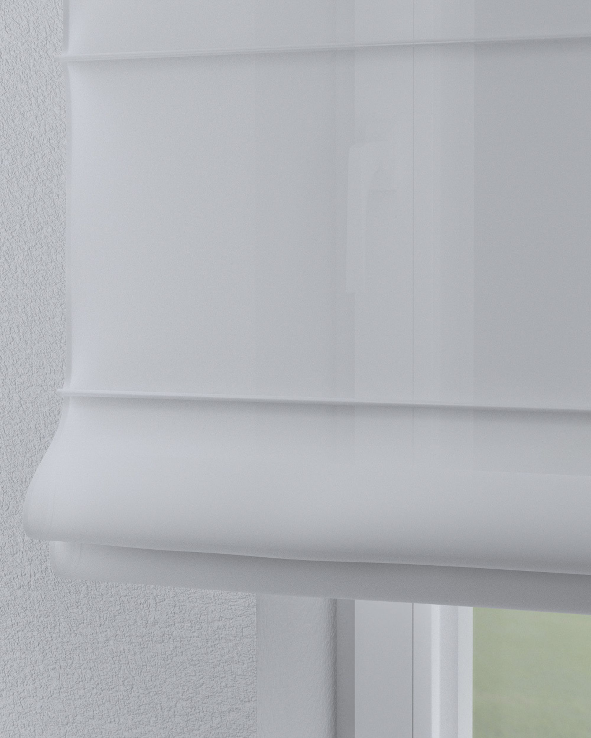 Vouwgordijn Turijn kleur product wit stof halftransparant, met structuur (hover)