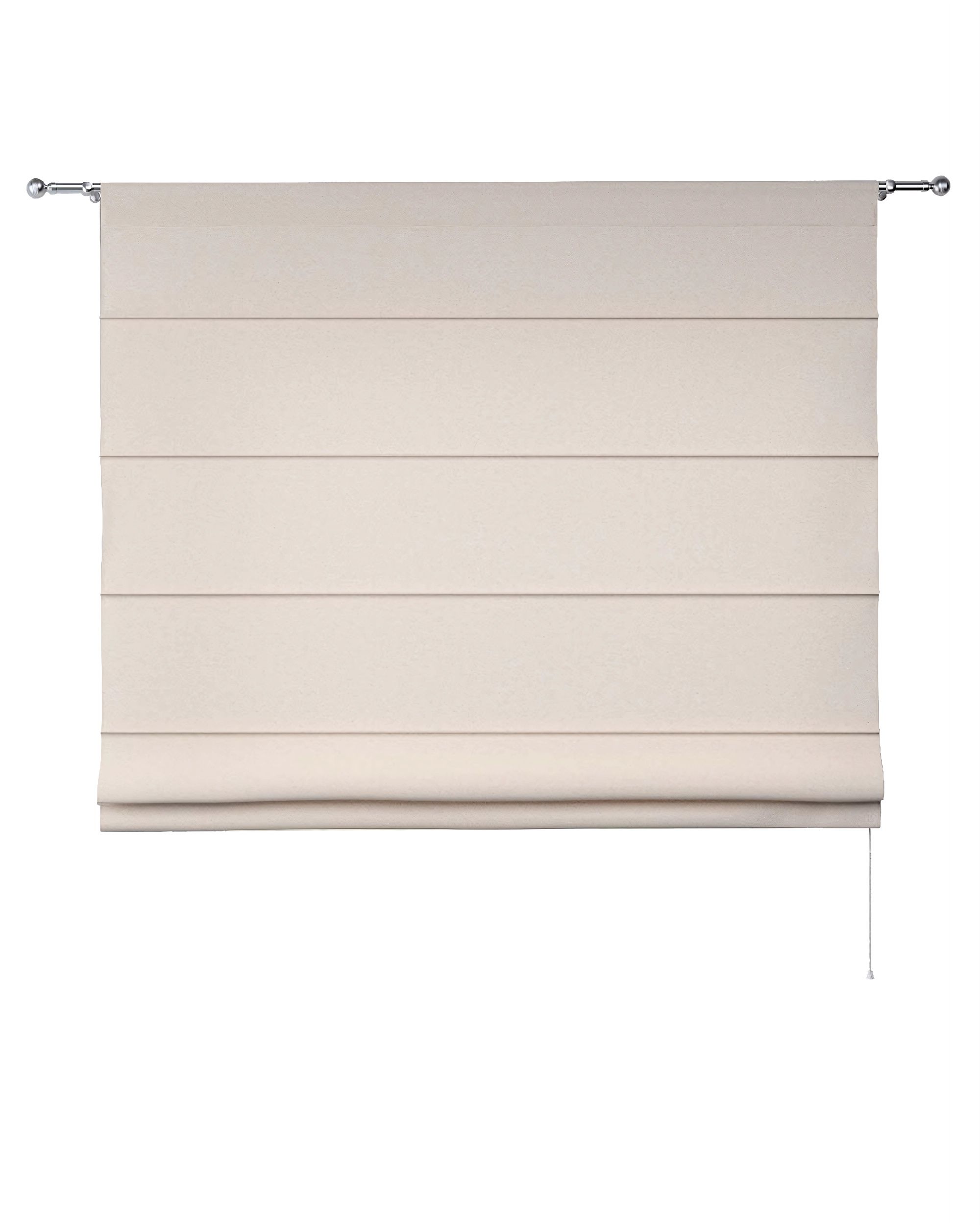 Vouwgordijn Turijn kleur product beige stof met structuur (hover)