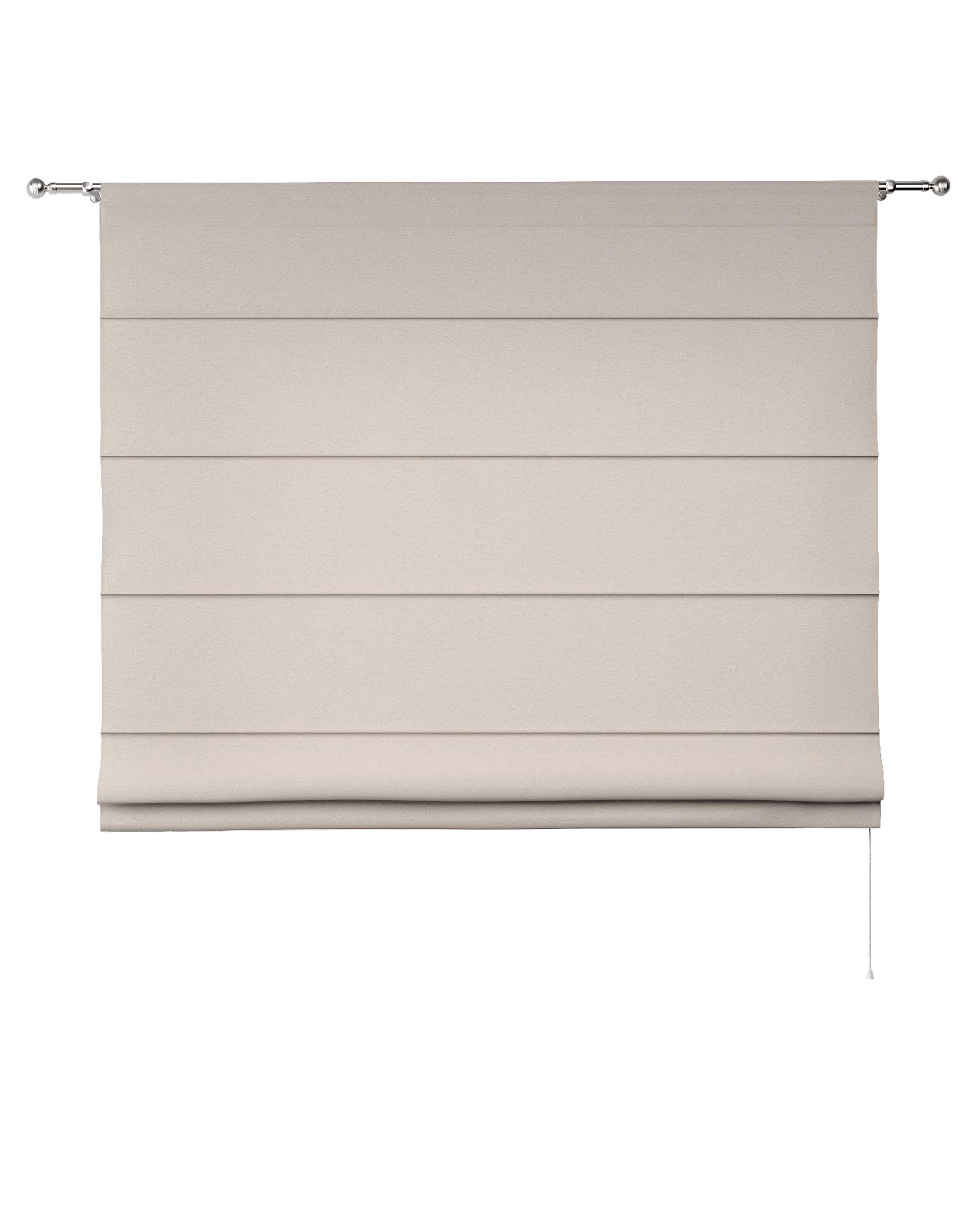 Vouwgordijn Turijn kleur product beige stof met structuur (hover)