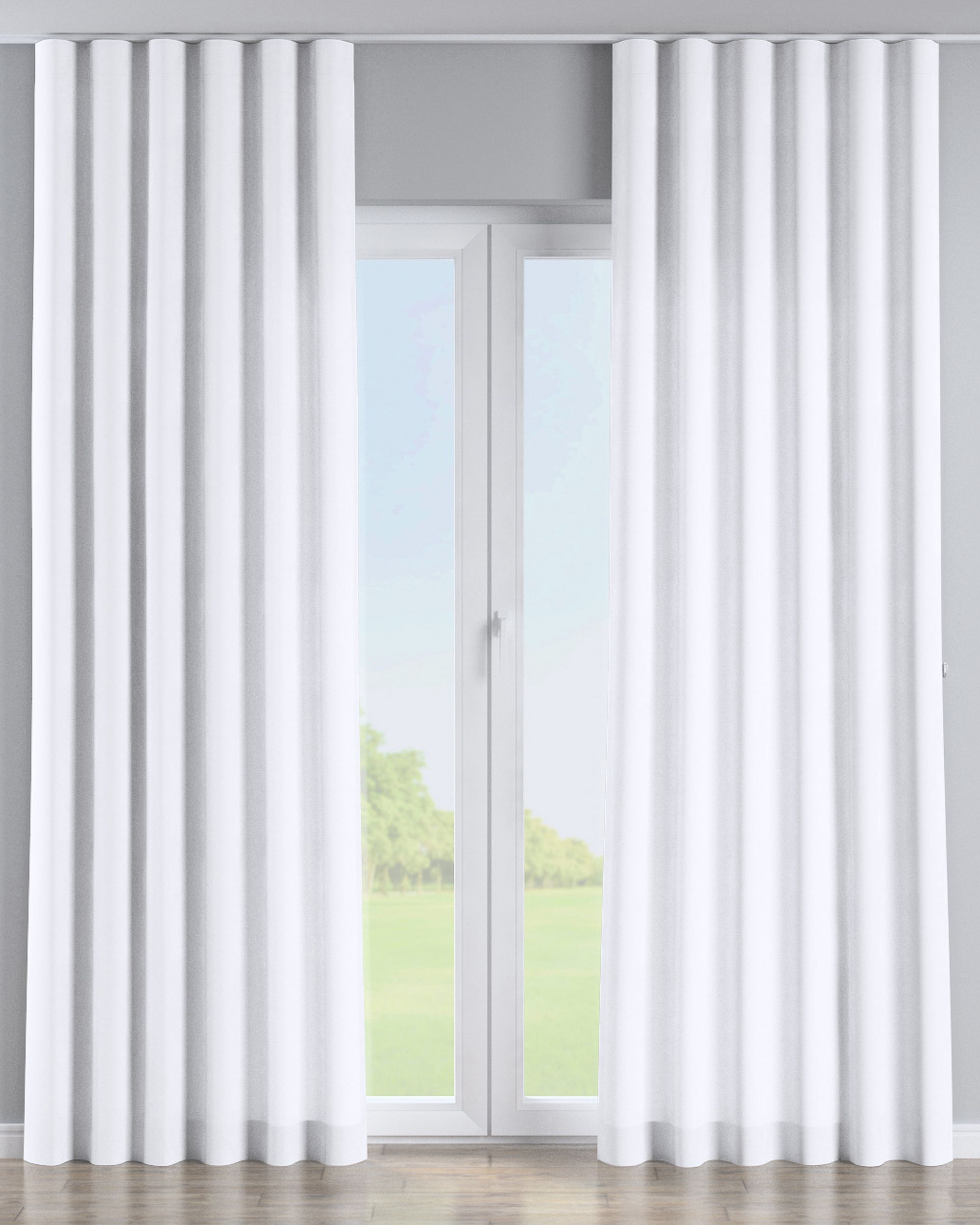 Golfgordijn kleur product wit