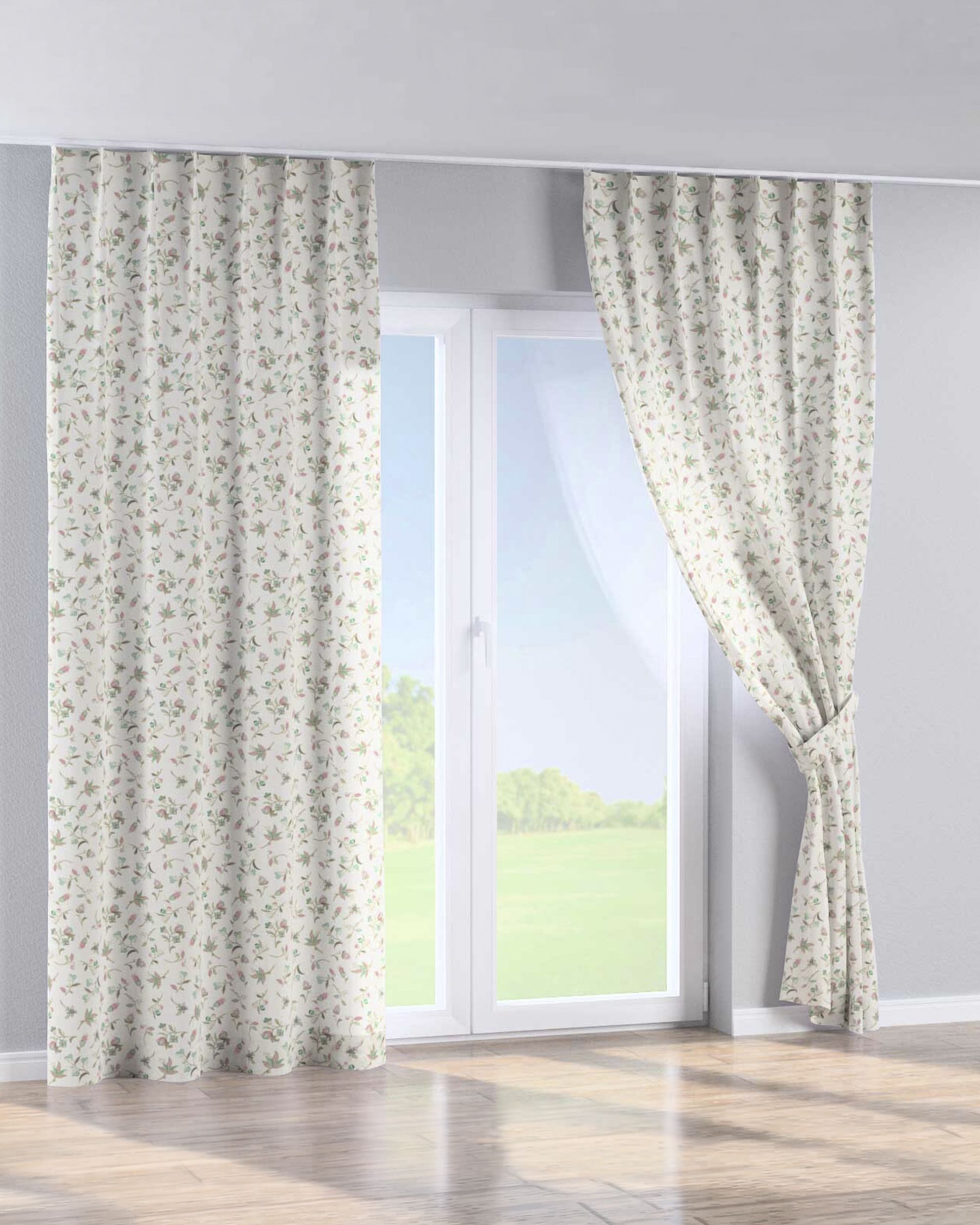 Gordijn met enkele plooi kleur product meerkleurig stof met patroon (hover)