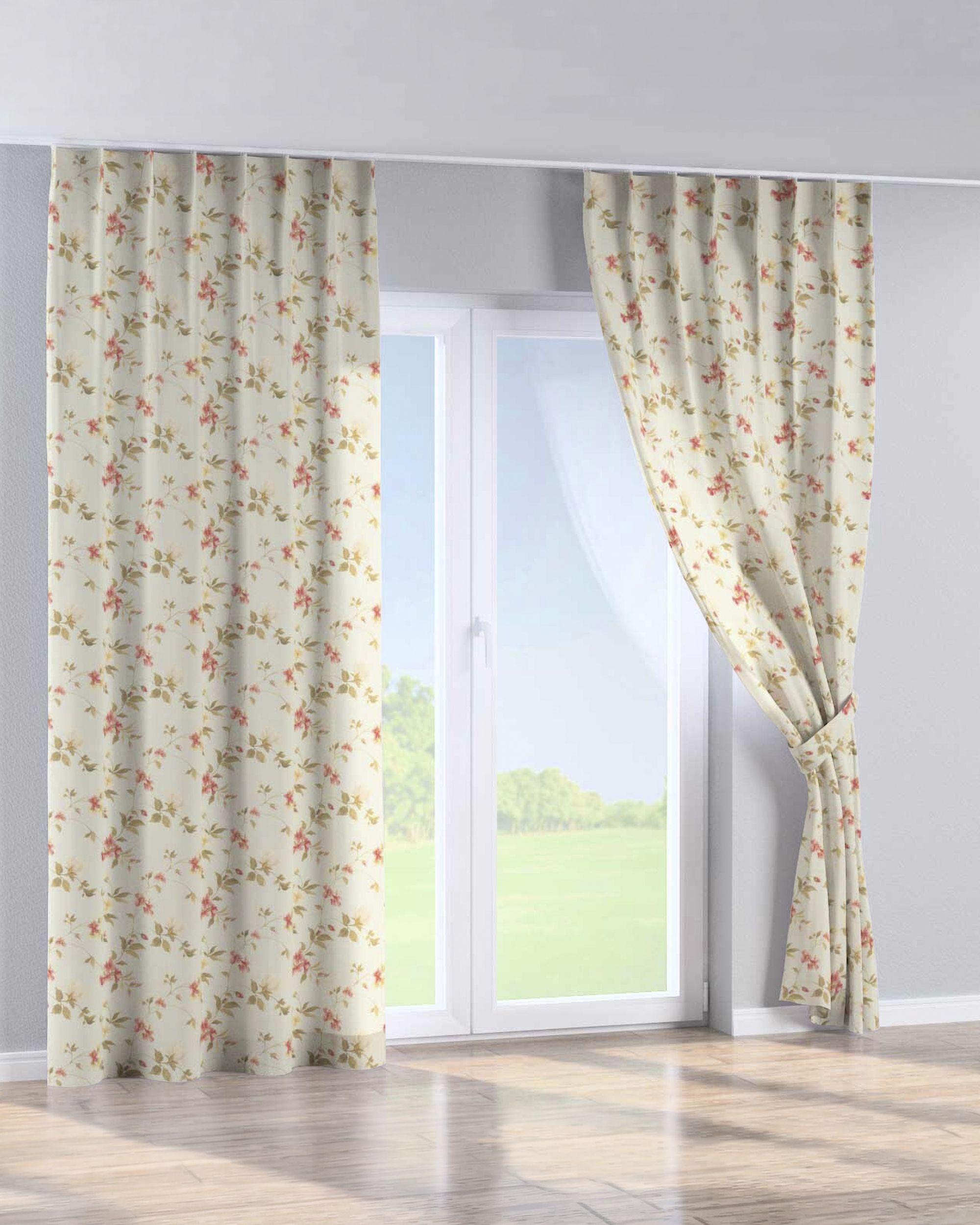 Gordijn met enkele plooi kleur product meerkleurig stof met patroon (hover)