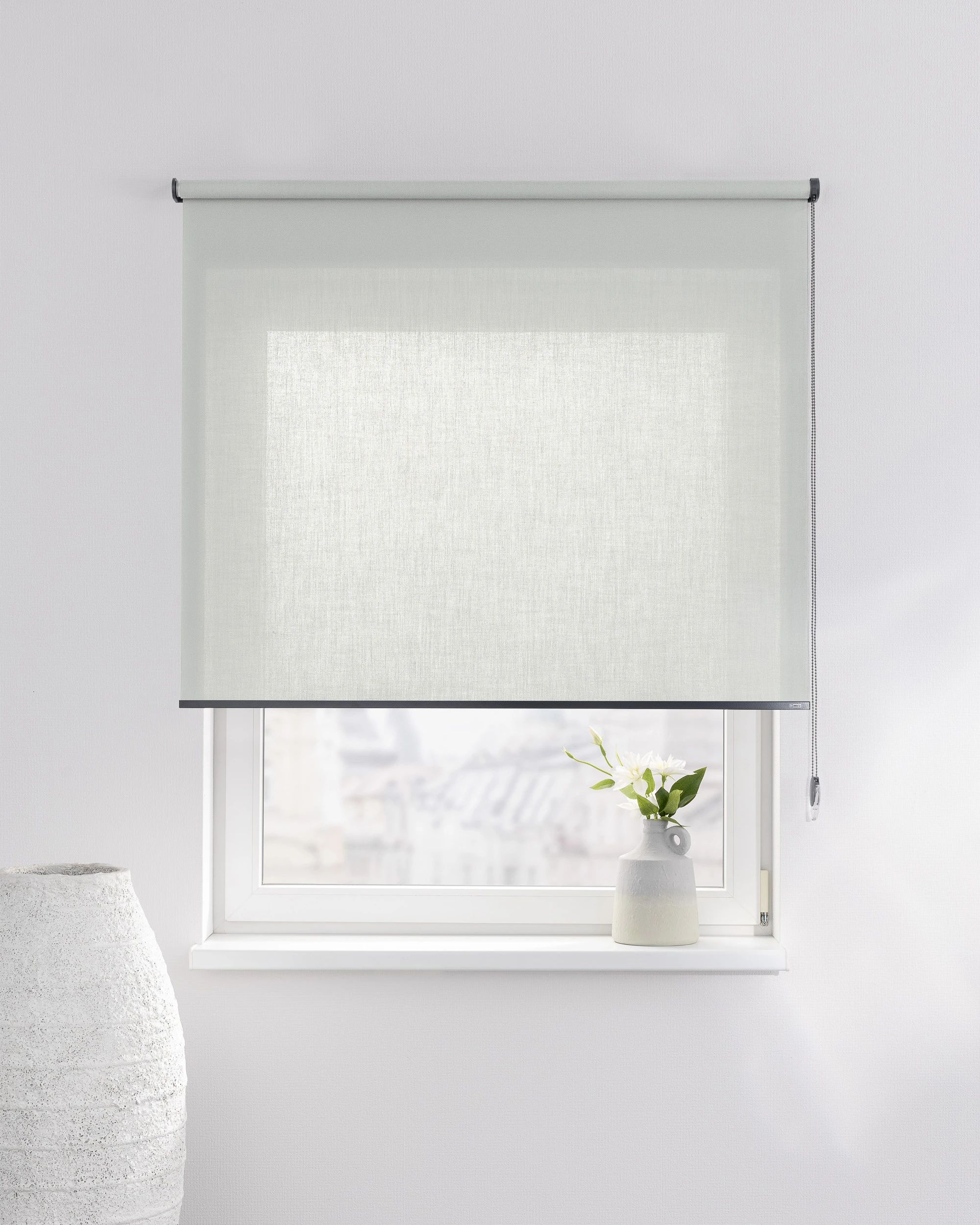Rolgordijn Classic kleur product groen stof halftransparant (hover)