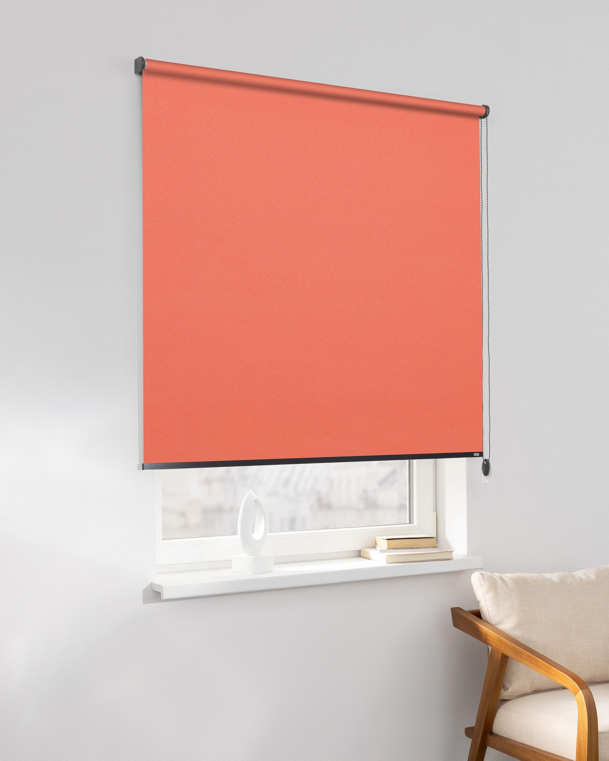Rolgordijn Classic kleur product oranje stof verduisterend