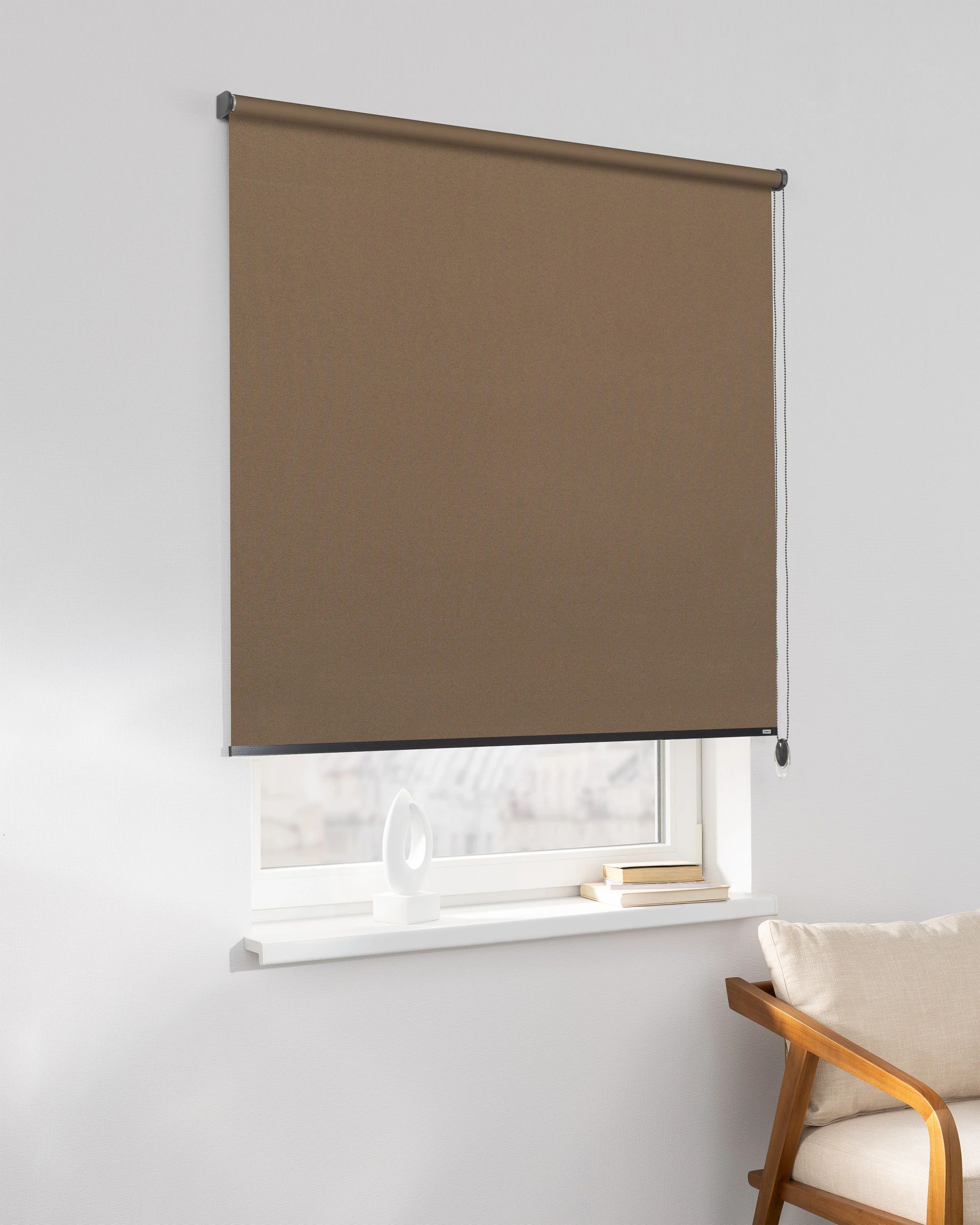 Rolgordijn Classic kleur product bruin stof verduisterend