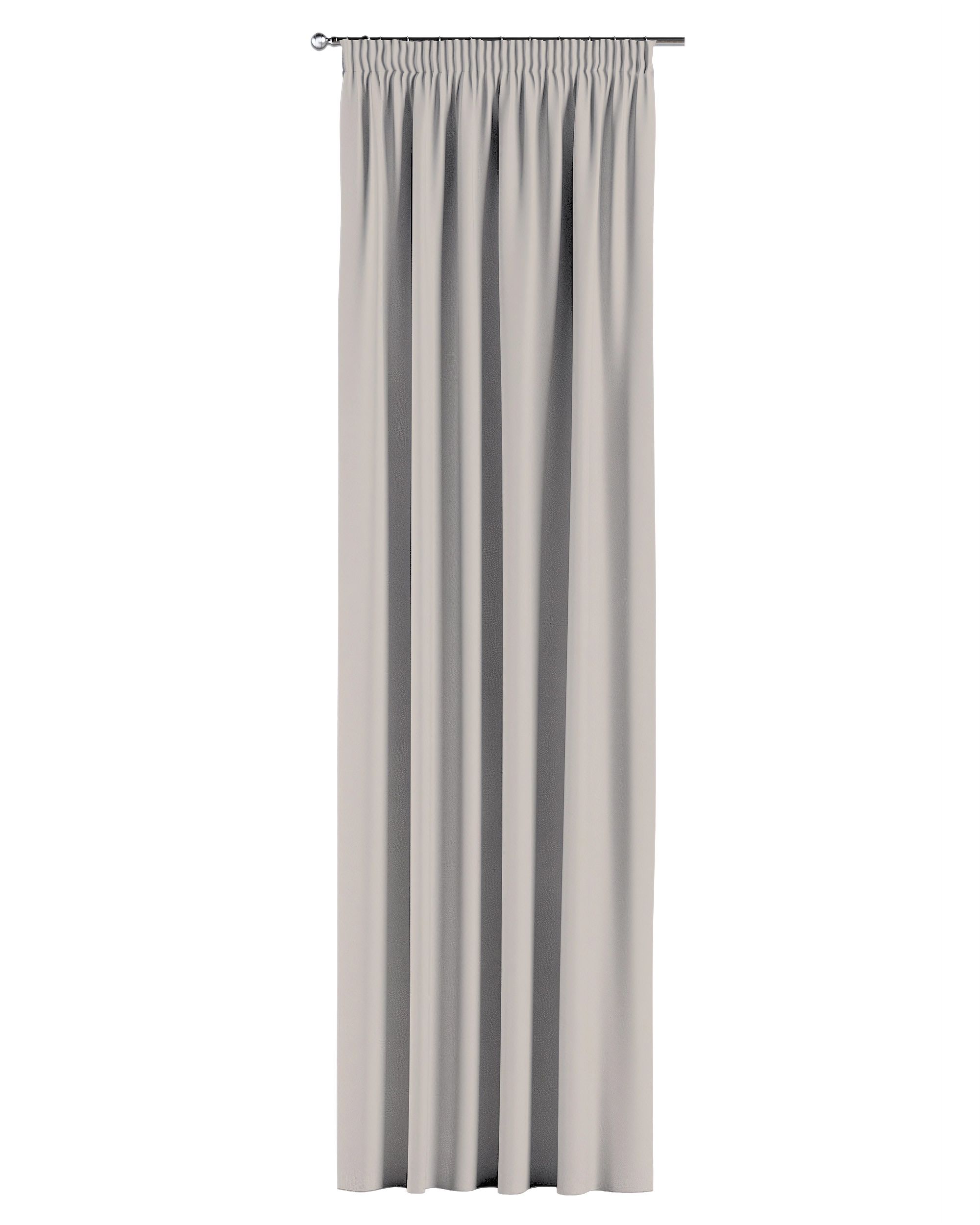 Gordijn met plooiband kleur product beige stof verduisterend (hover)