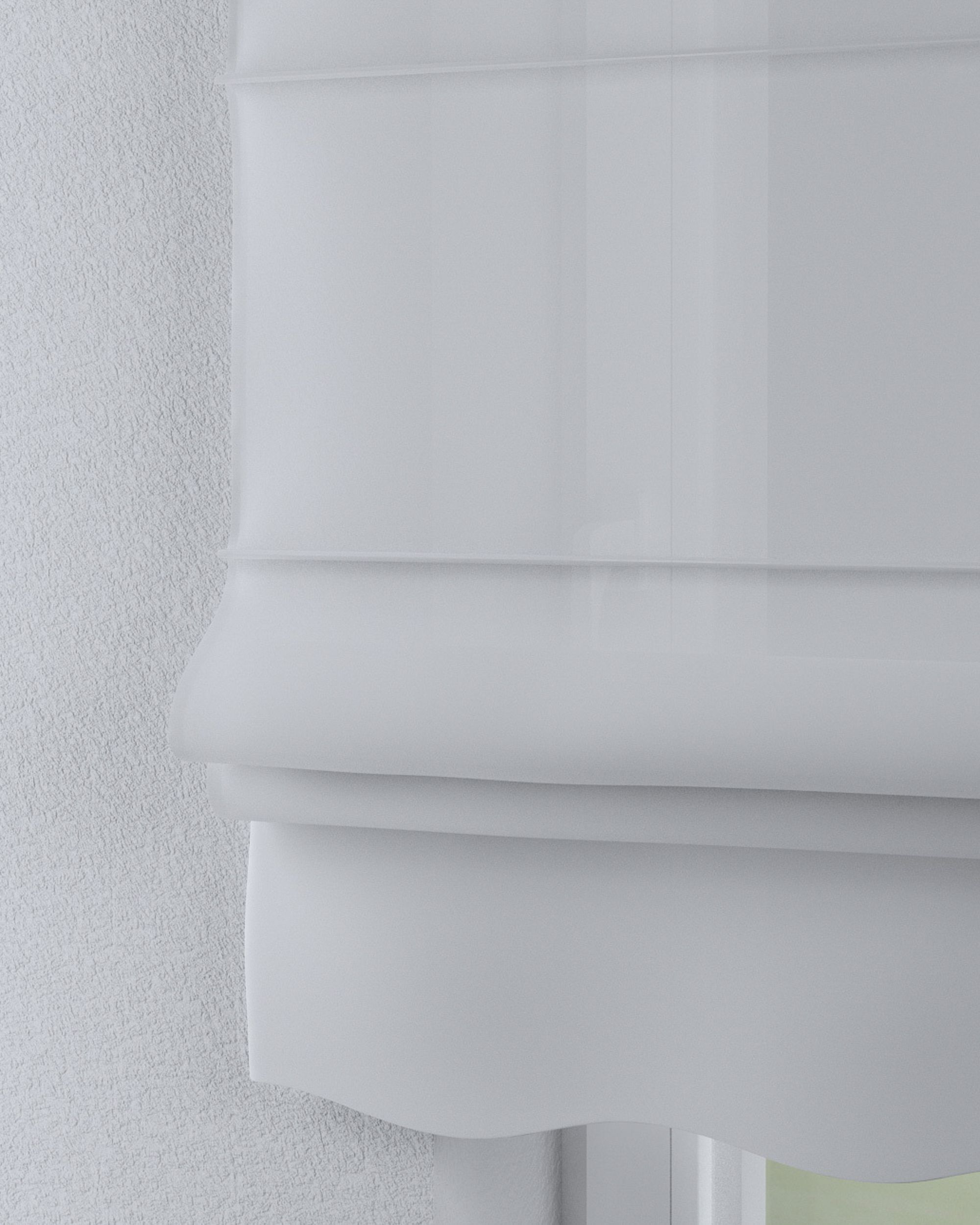 Vouwgordijn Florence kleur product wit stof halftransparant, met structuur (hover)