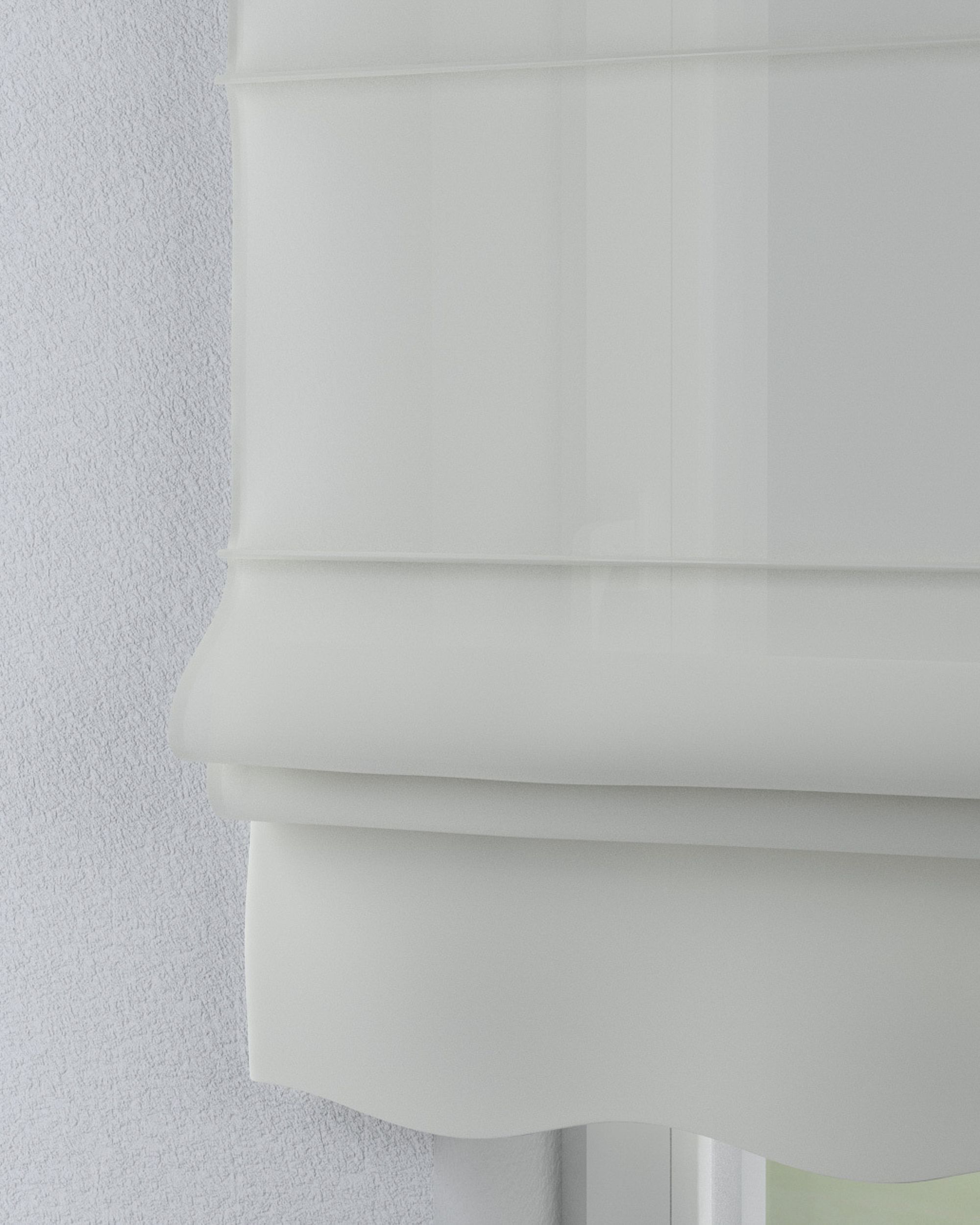 Vouwgordijn Florence kleur product crème stof halftransparant, met structuur (hover)