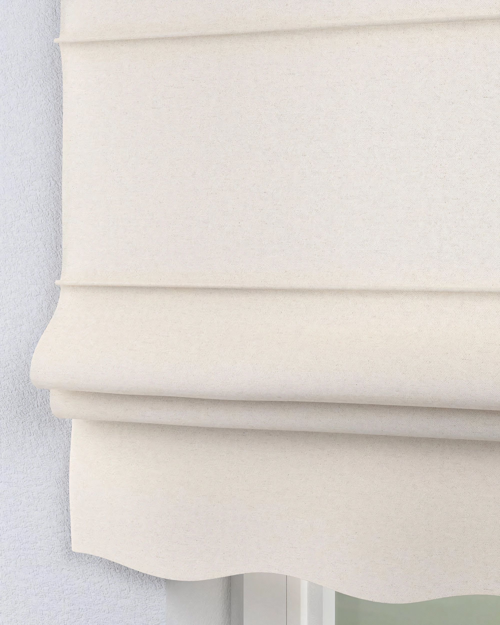 Vouwgordijn Florence kleur product beige stof met structuur (hover)