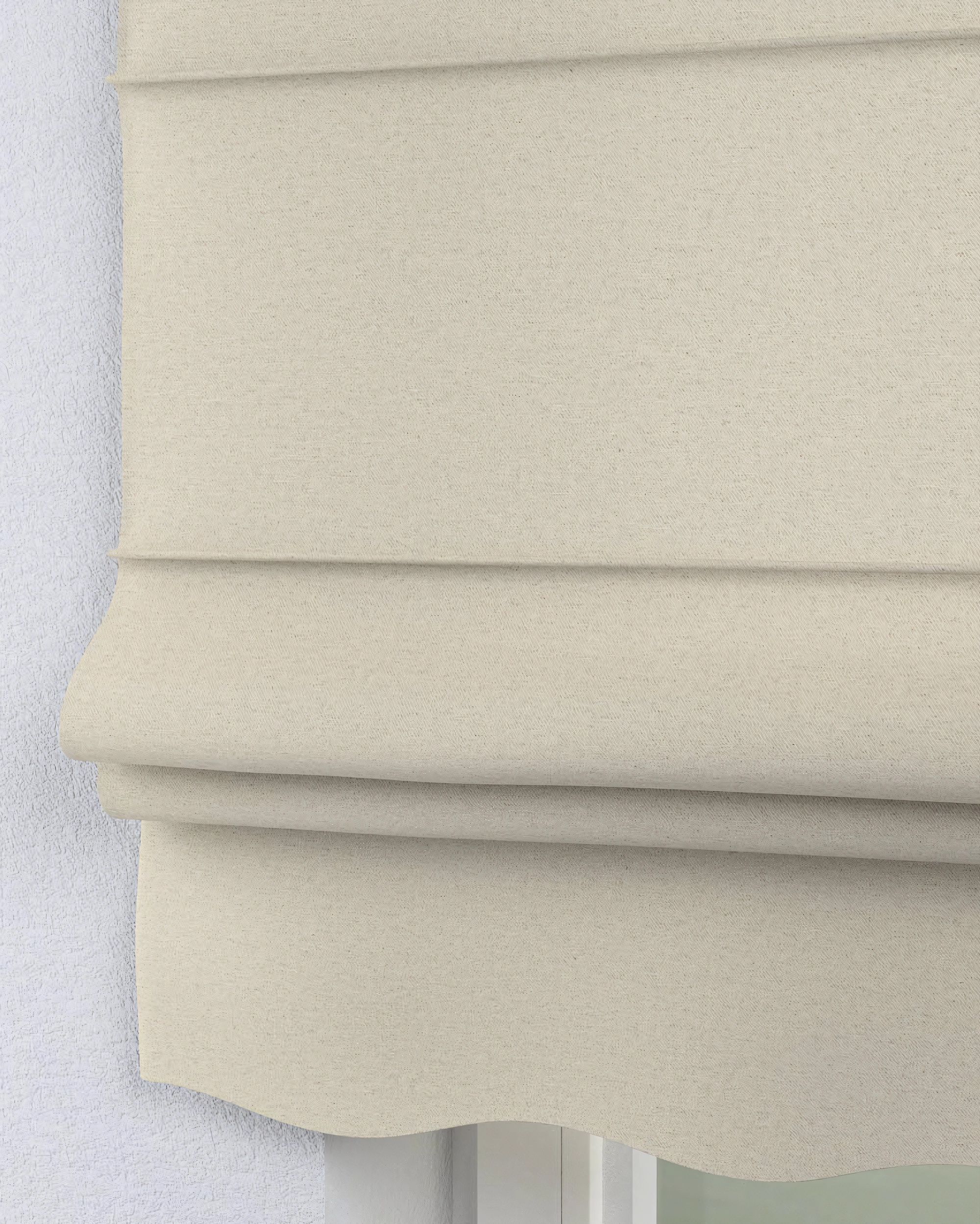 Vouwgordijn Florence kleur product beige stof met structuur (hover)