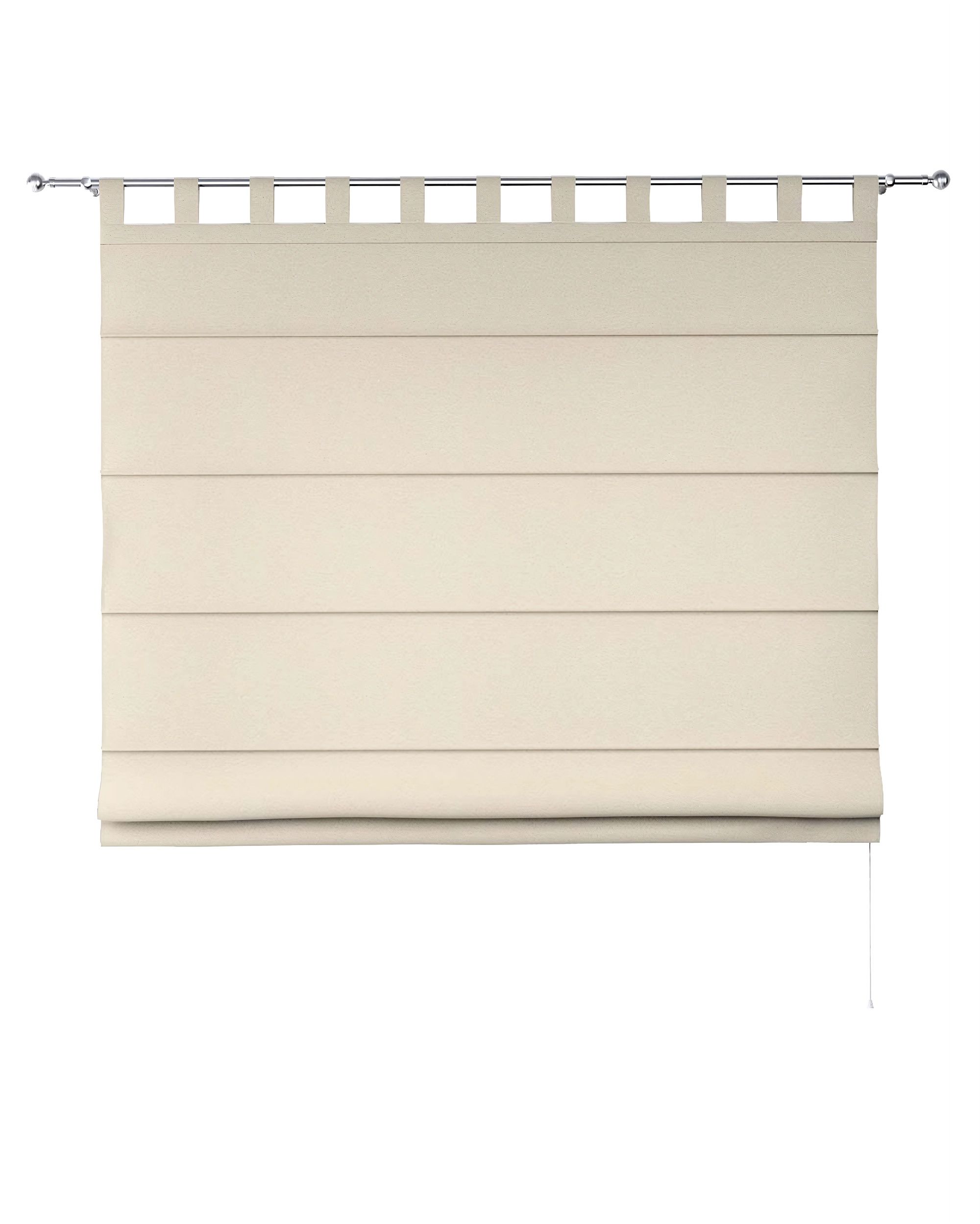 Vouwgordijn Verona kleur product beige stof met structuur (hover)