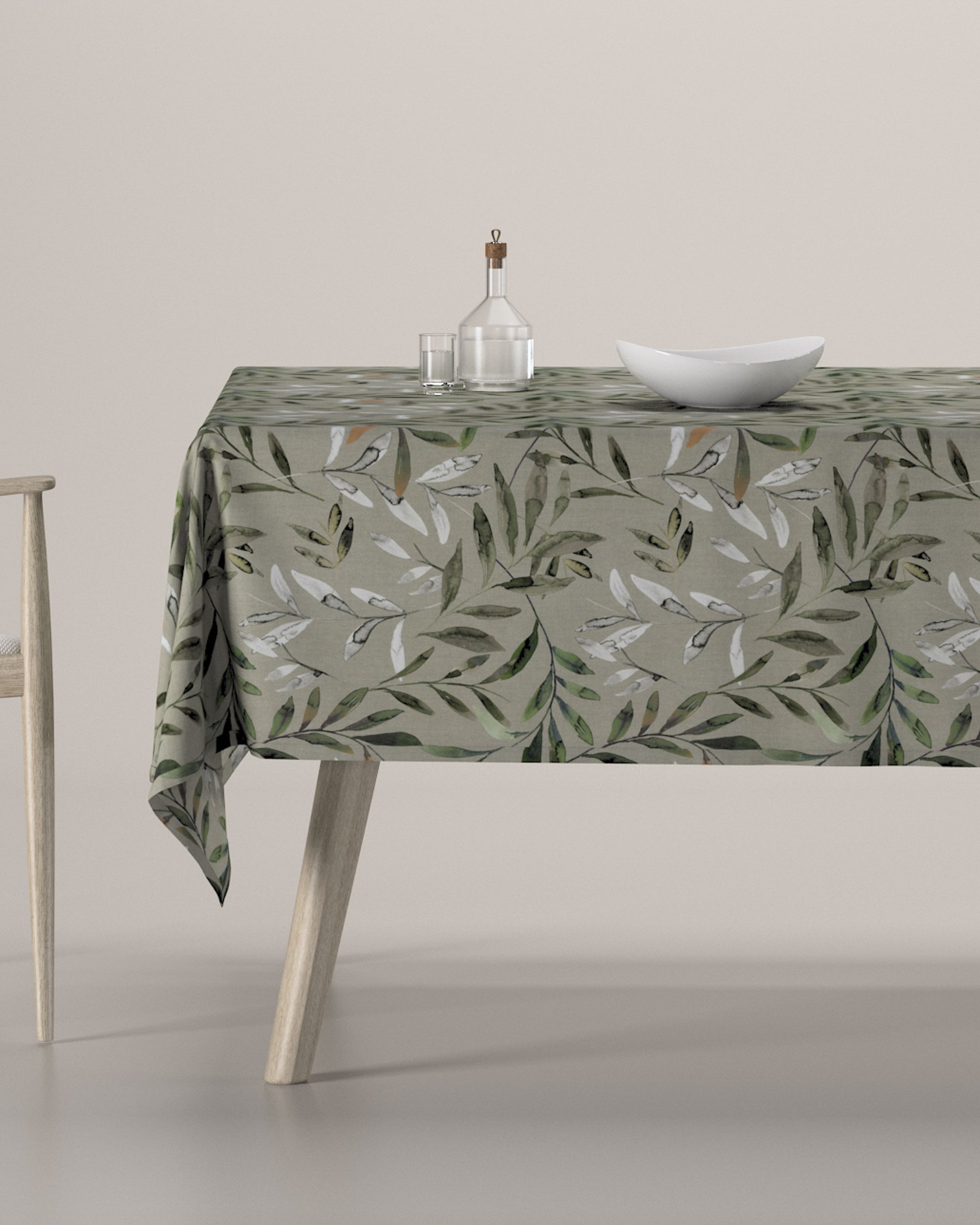 Rechthoekig tafelkleed kleur product meerkleurig stof met patroon