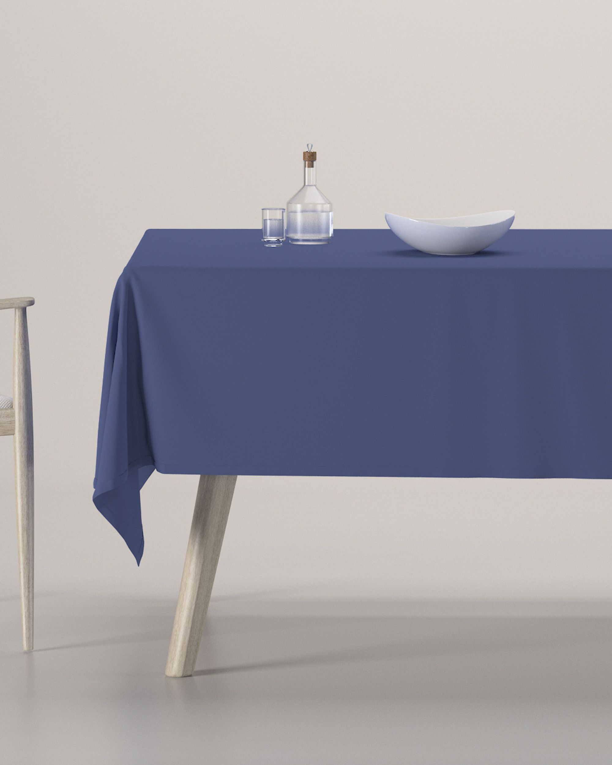 Rechthoekig tafelkleed kleur product donkerblauw