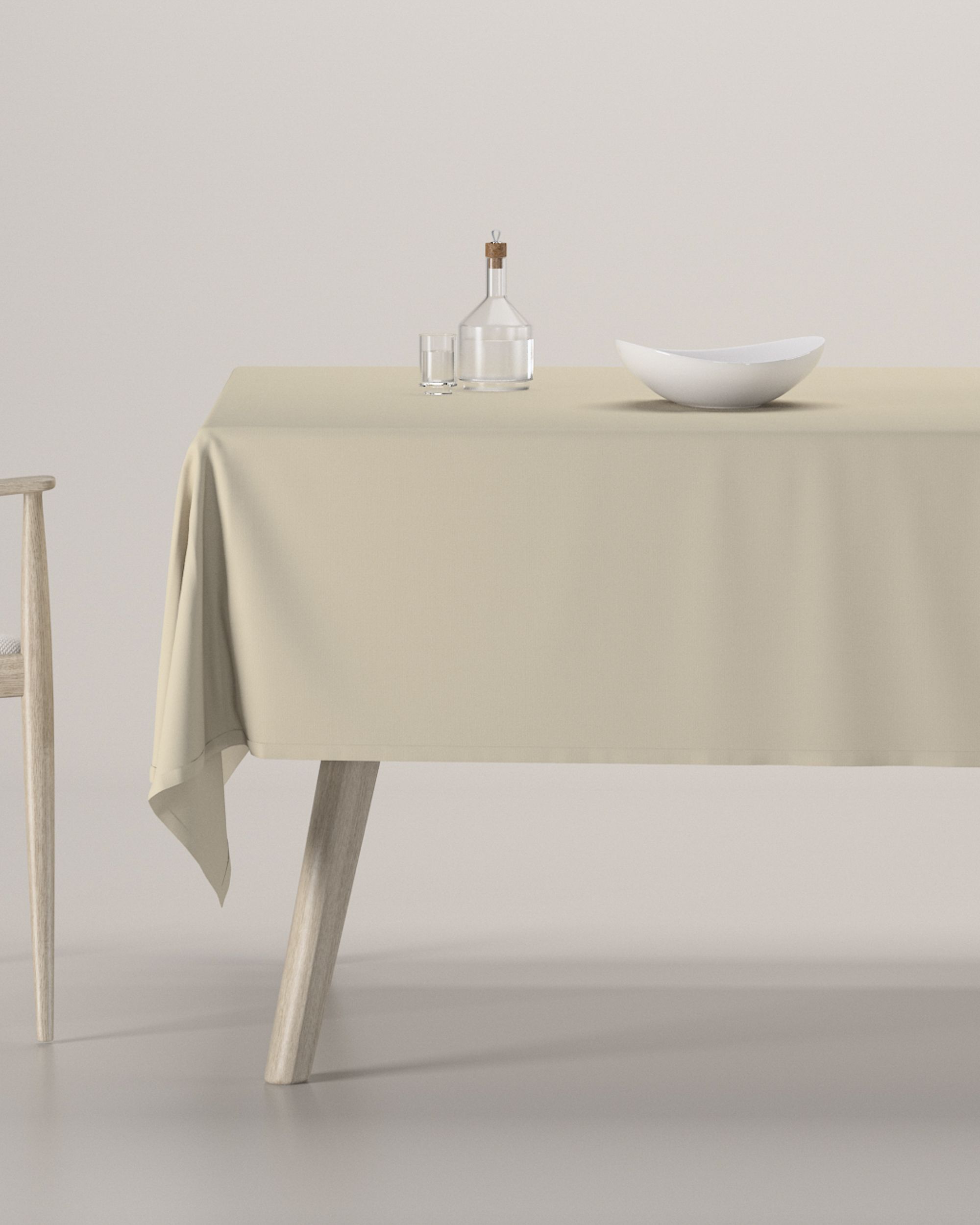 Rechthoekig tafelkleed kleur product beige